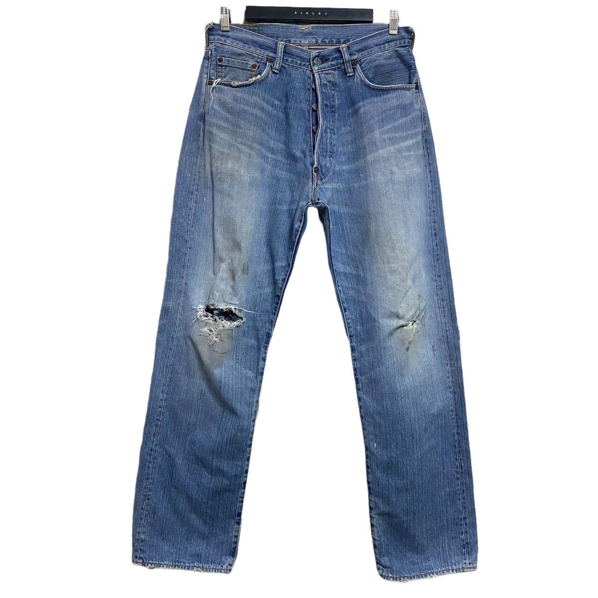 Evisu Vintage Evisu No3 Denim Distressed Painter Jeans Size US 32 / EU 48 - 2 Thumbnail