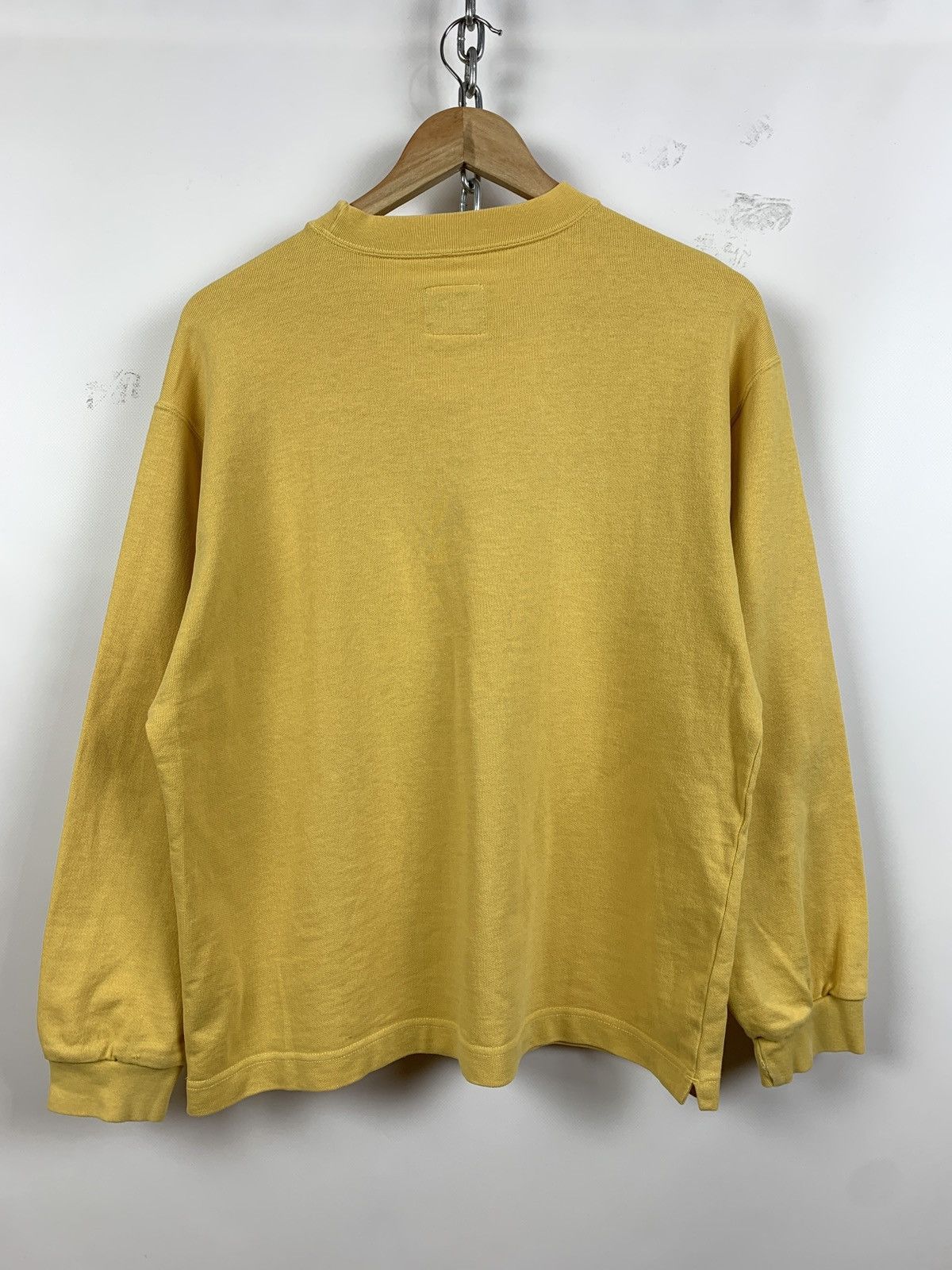 Nike 90s Vintage Nike Center Swoosh Yellow Women’s Sweatshirt Size S / US 4 / IT 40 - 5 Thumbnail