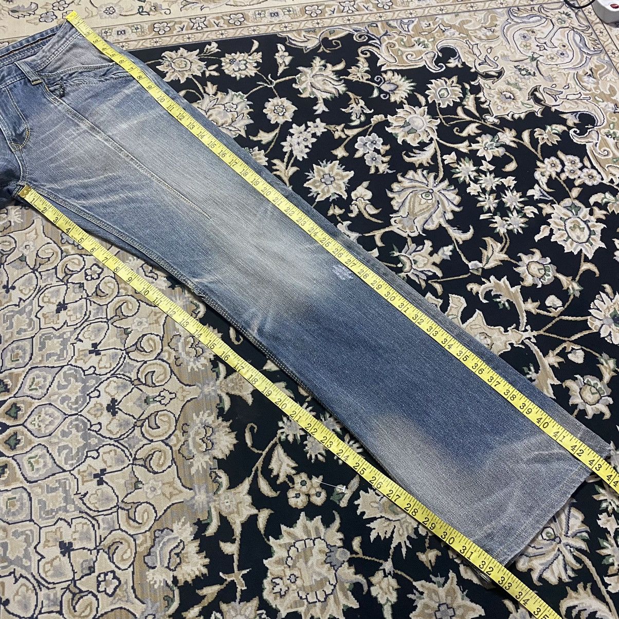 Japanese Brand Nicole Club For Men Denim Bleach Flares Jeans Size US 32 / EU 48 - 18 Thumbnail