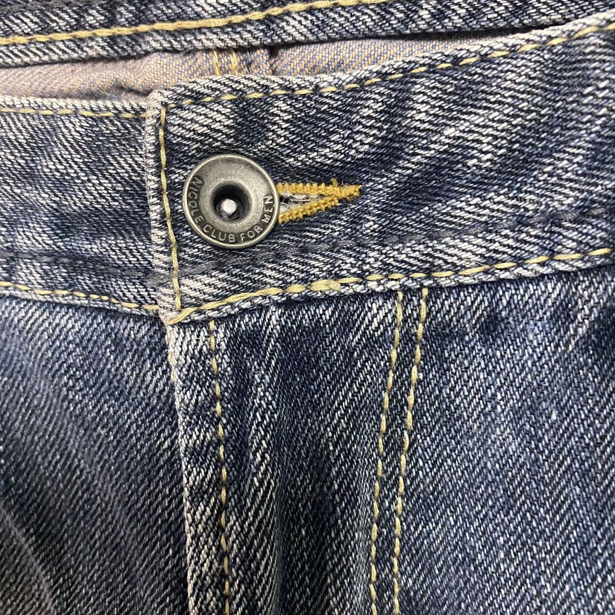 Japanese Brand Nicole Club For Men Denim Bleach Flares Jeans Size US 32 / EU 48 - 8 Thumbnail