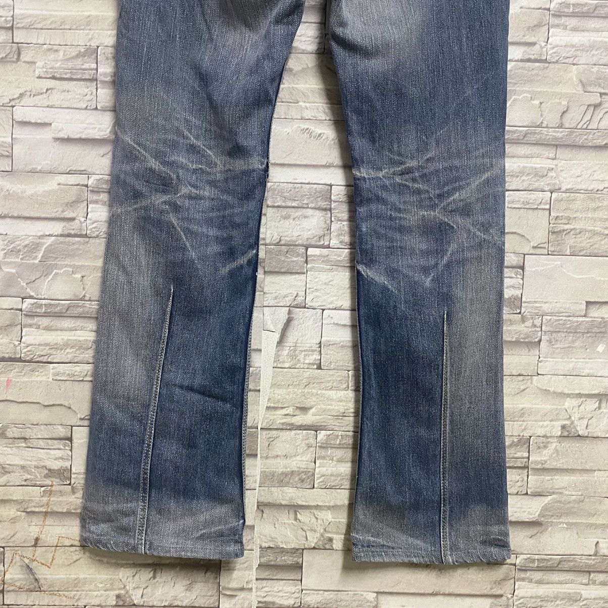Japanese Brand Nicole Club For Men Denim Bleach Flares Jeans Size US 32 / EU 48 - 12 Thumbnail