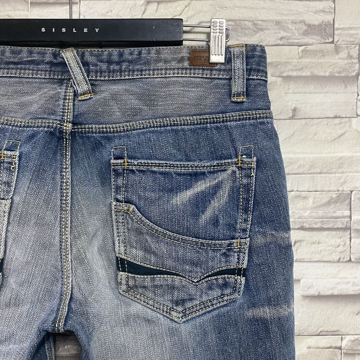 Japanese Brand Nicole Club For Men Denim Bleach Flares Jeans Size US 32 / EU 48 - 13 Thumbnail