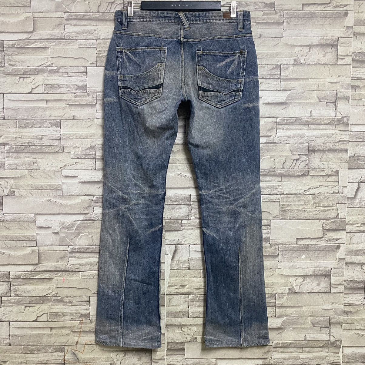 Japanese Brand Nicole Club For Men Denim Bleach Flares Jeans Size US 32 / EU 48 - 9 Thumbnail