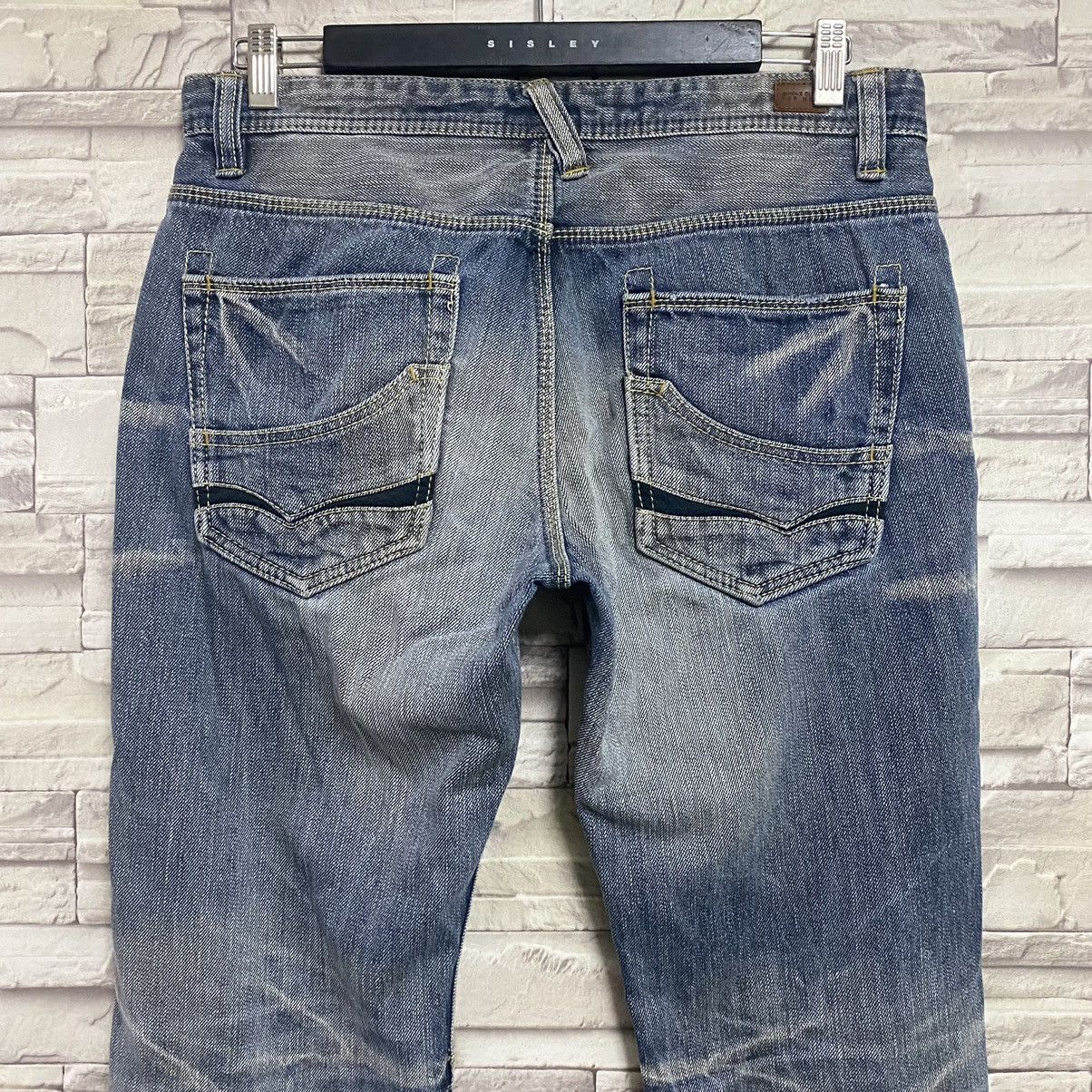 Japanese Brand Nicole Club For Men Denim Bleach Flares Jeans Size US 32 / EU 48 - 10 Thumbnail