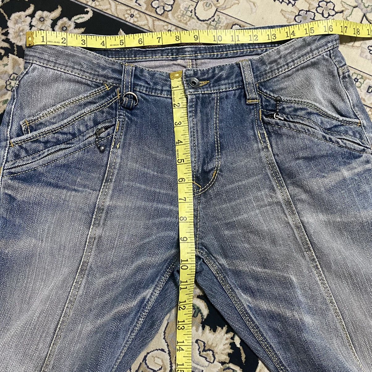 Japanese Brand Nicole Club For Men Denim Bleach Flares Jeans Size US 32 / EU 48 - 17 Thumbnail