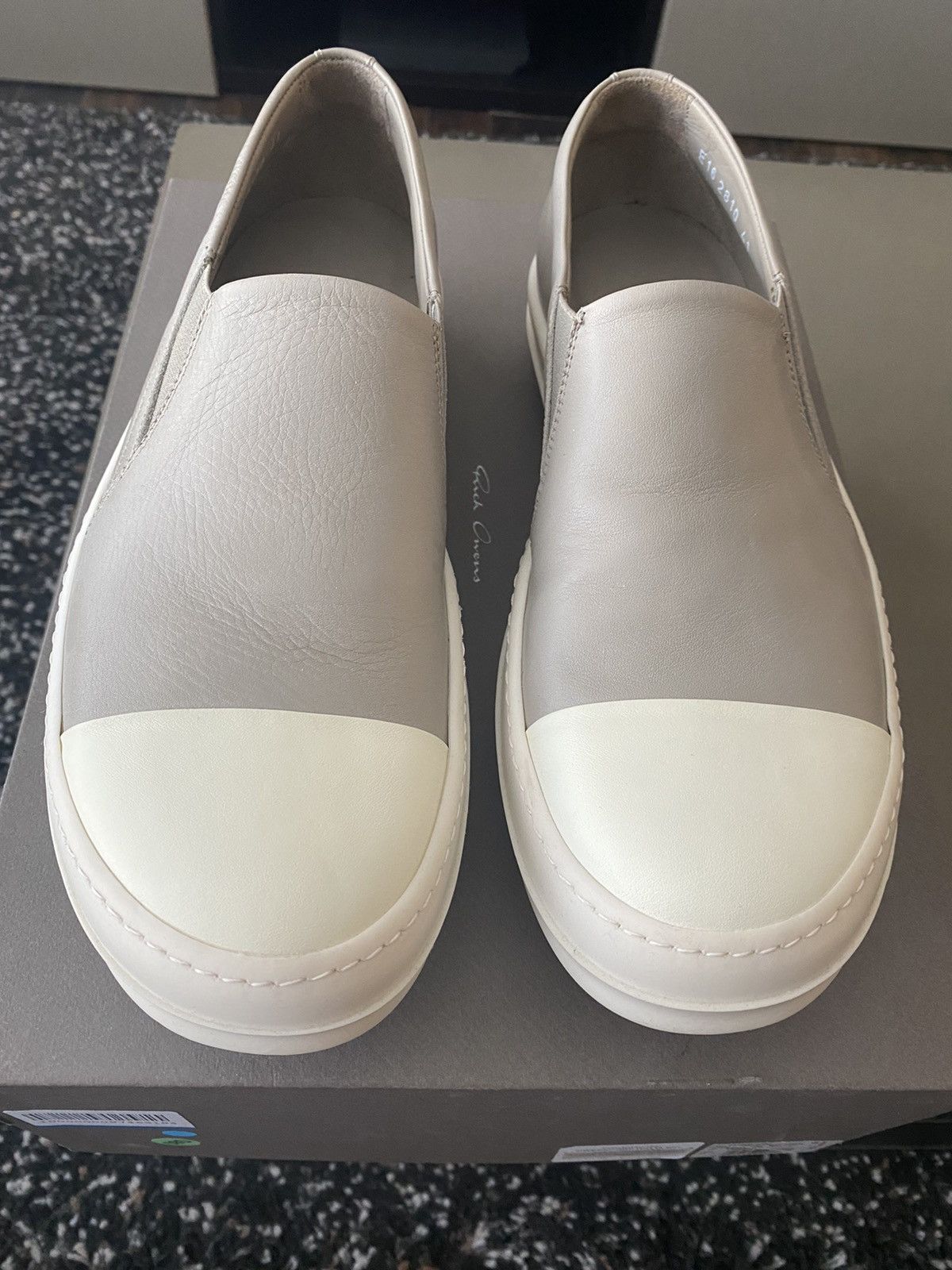 Rick Owens Rick Owens Leather Boat Sneakers Grailed