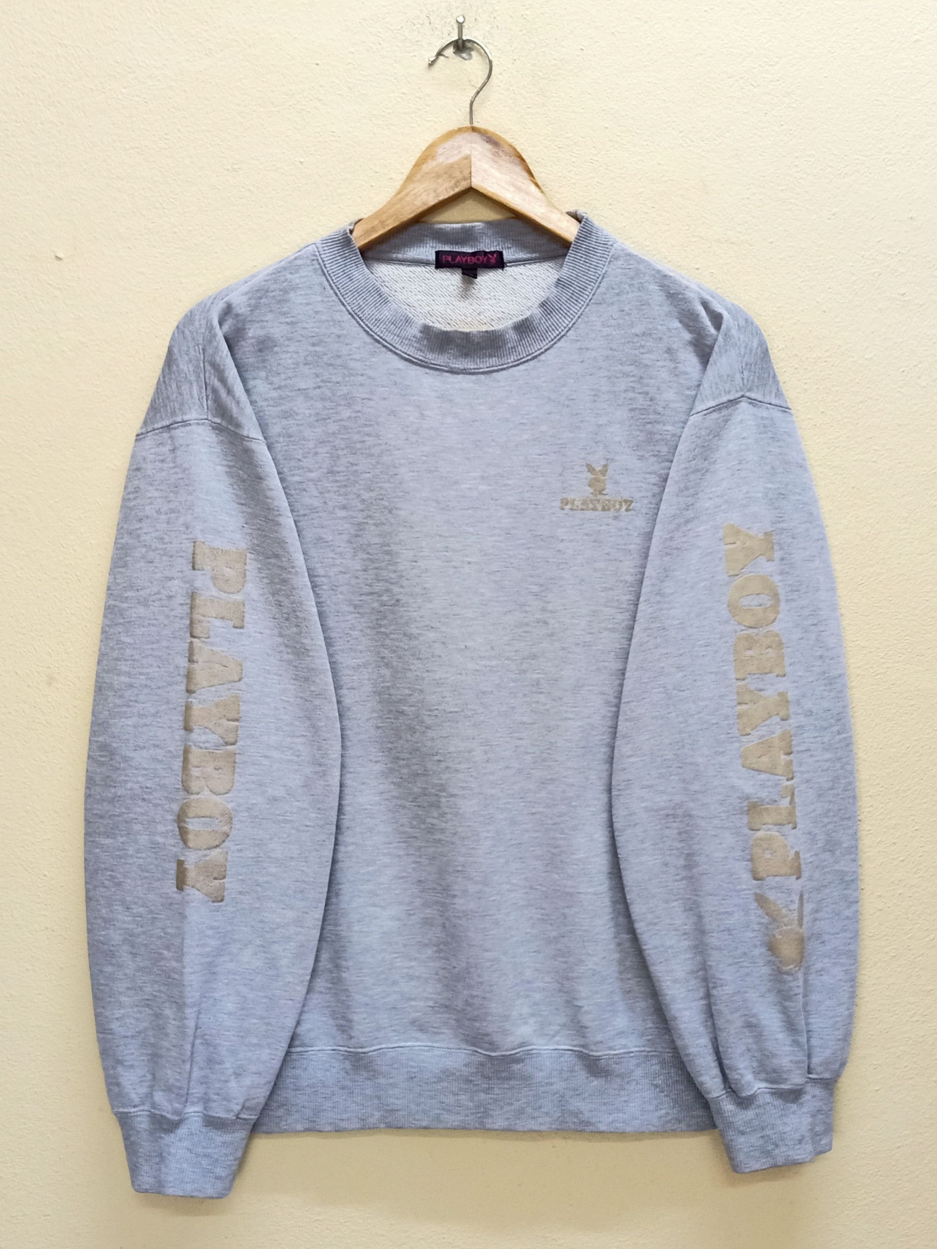 Playboy PLAYBOY BUNNY Big Embroidered Logo Sleeve Sweatshirt Size US L / EU 52-54 / 3 - 2 Thumbnail
