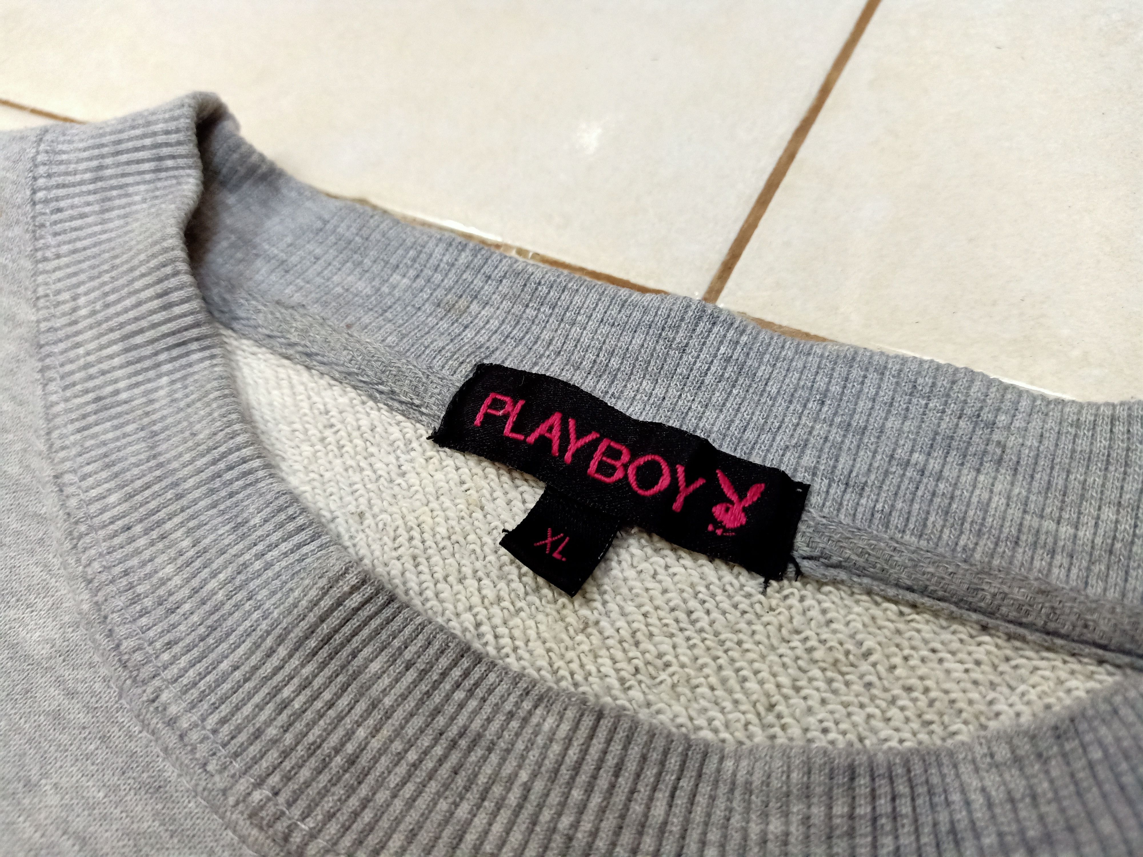 Playboy PLAYBOY BUNNY Big Embroidered Logo Sleeve Sweatshirt Size US L / EU 52-54 / 3 - 8 Thumbnail