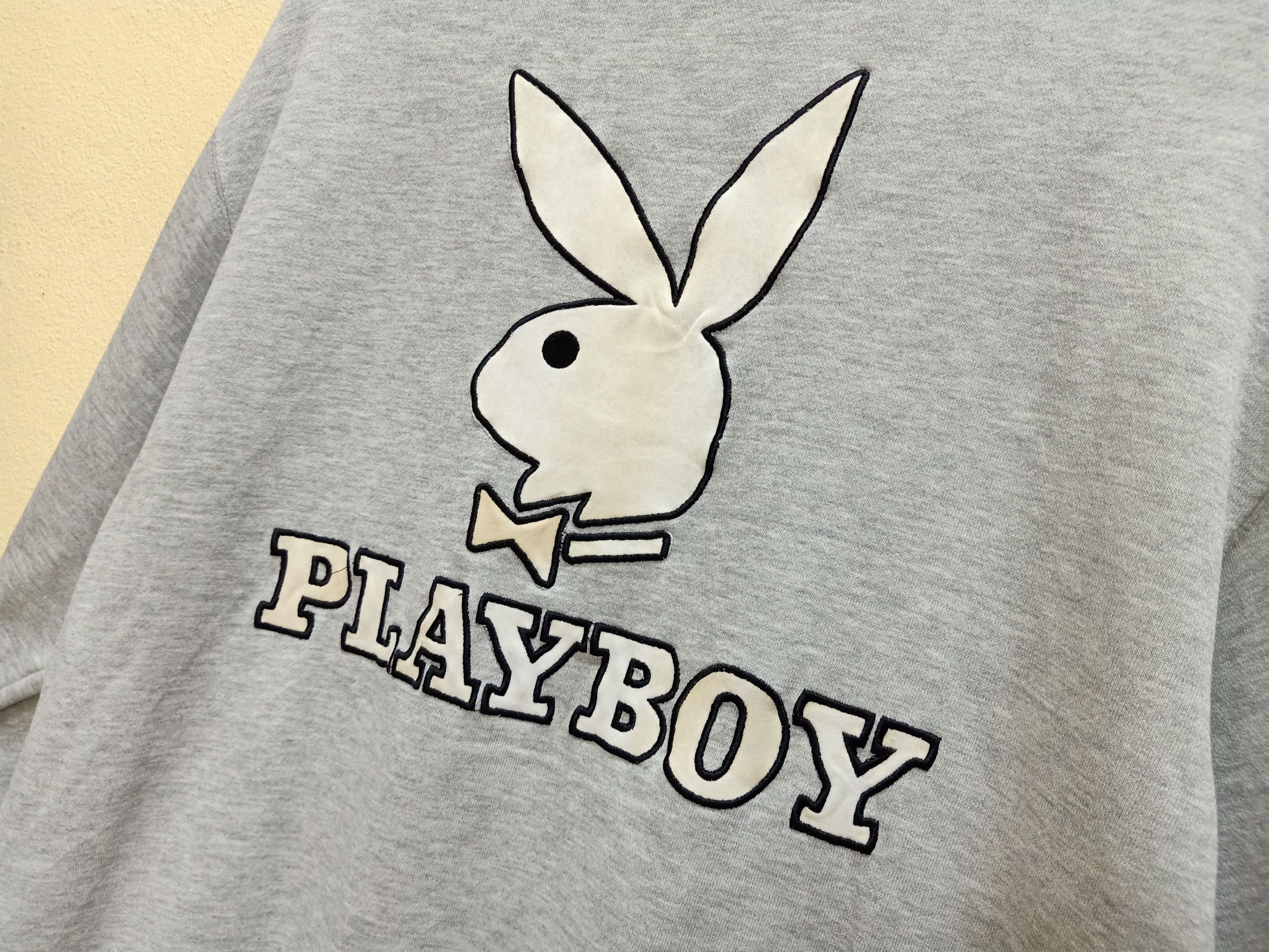 Playboy PLAYBOY BUNNY Big Embroidered Logo Sleeve Sweatshirt Size US L / EU 52-54 / 3 - 6 Thumbnail