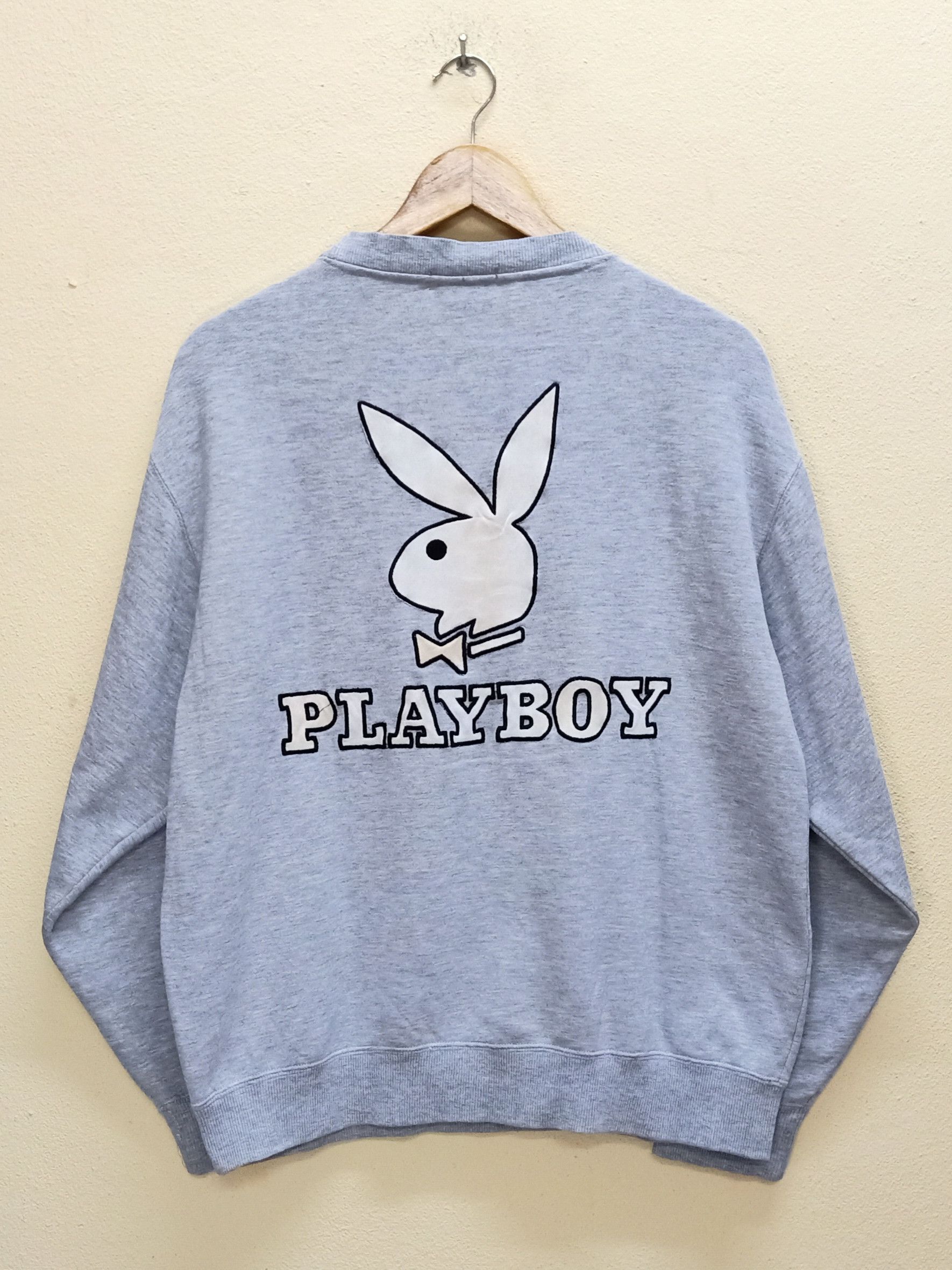 Playboy PLAYBOY BUNNY Big Embroidered Logo Sleeve Sweatshirt Size US L / EU 52-54 / 3 - 1 Thumbnail