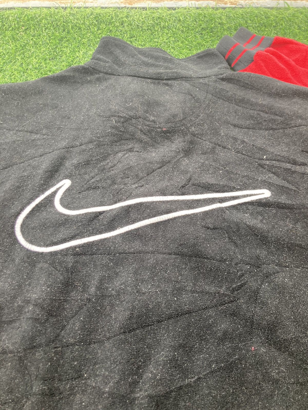 Nike × Vintage VINTAGE NIKE BIG LOGO HALF ZIPPER FLEECE Size US XL / EU 56 / 4 - 3 Thumbnail