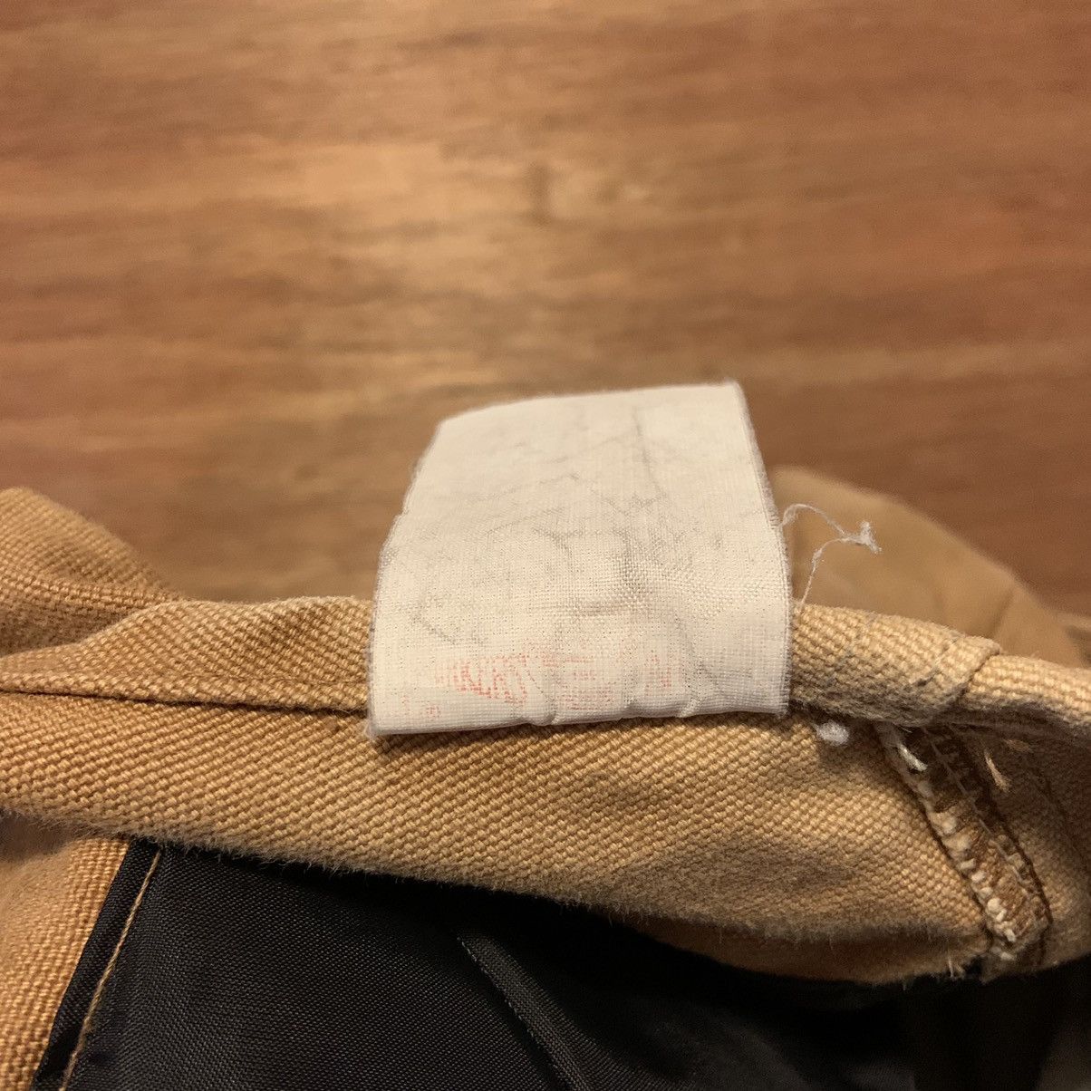 80s 90s Vintage Carhartt Overalls Button Fly Insulated Bibs