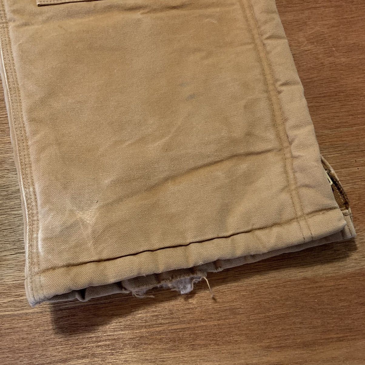 80s 90s Vintage Carhartt Overalls Button Fly Insulated Bibs