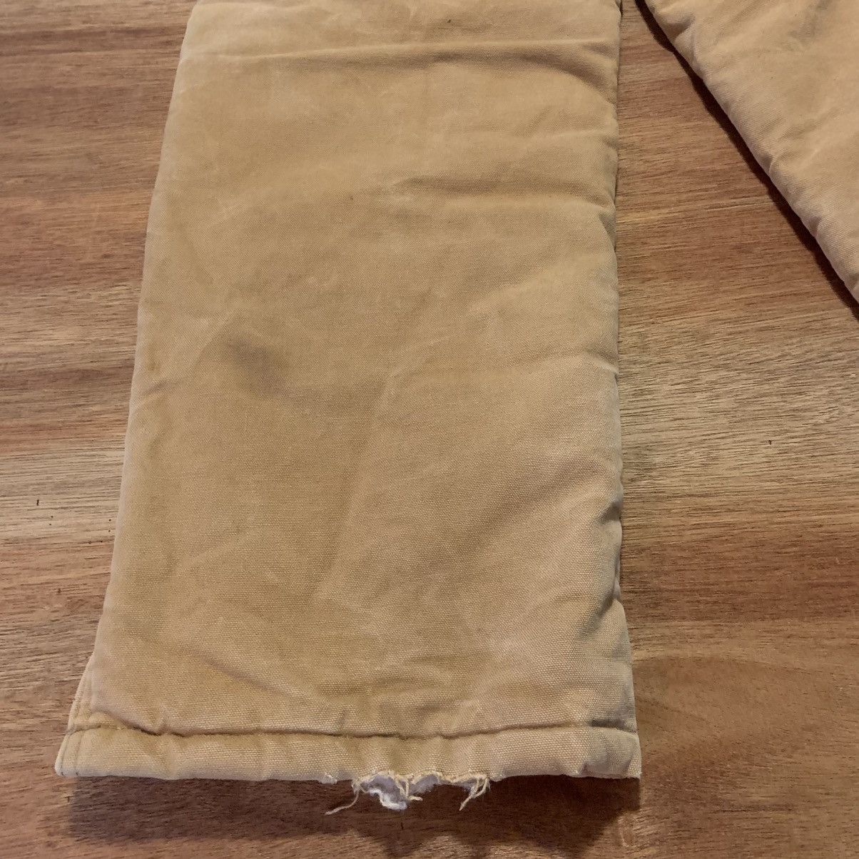 80s 90s Vintage Carhartt Overalls Button Fly Insulated Bibs