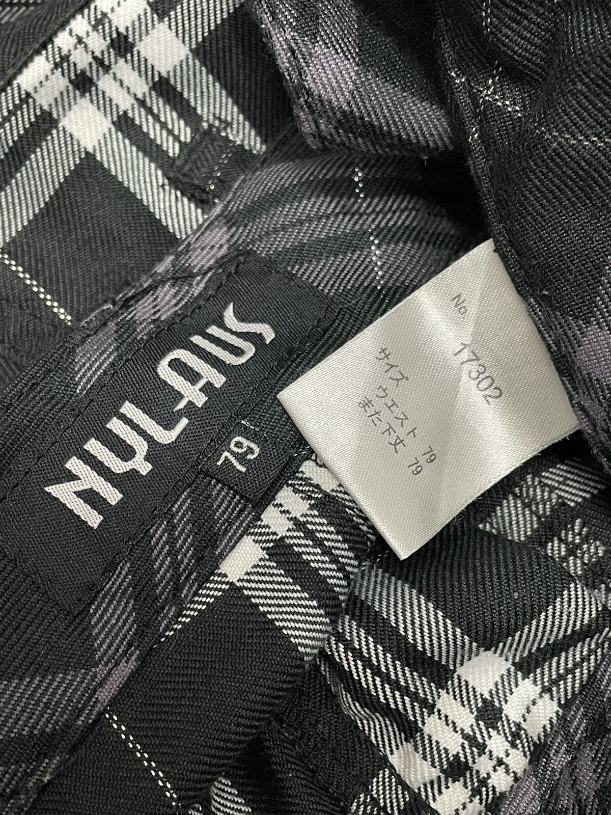 Japanese Brand BEST🔥NYLAUS Punk Tartan Bondage Zippers Double Waist Size US 29 - 8 Thumbnail