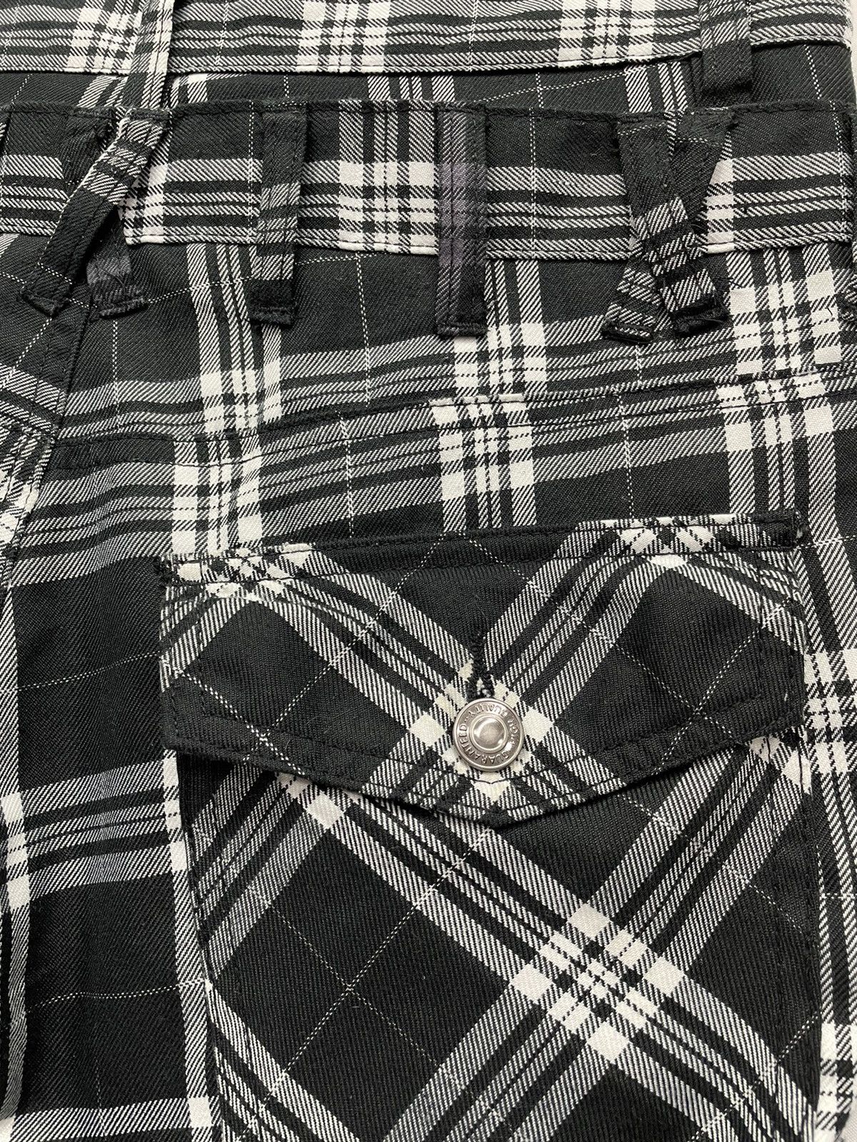 Japanese Brand BEST🔥NYLAUS Punk Tartan Bondage Zippers Double Waist Size US 29 - 7 Thumbnail
