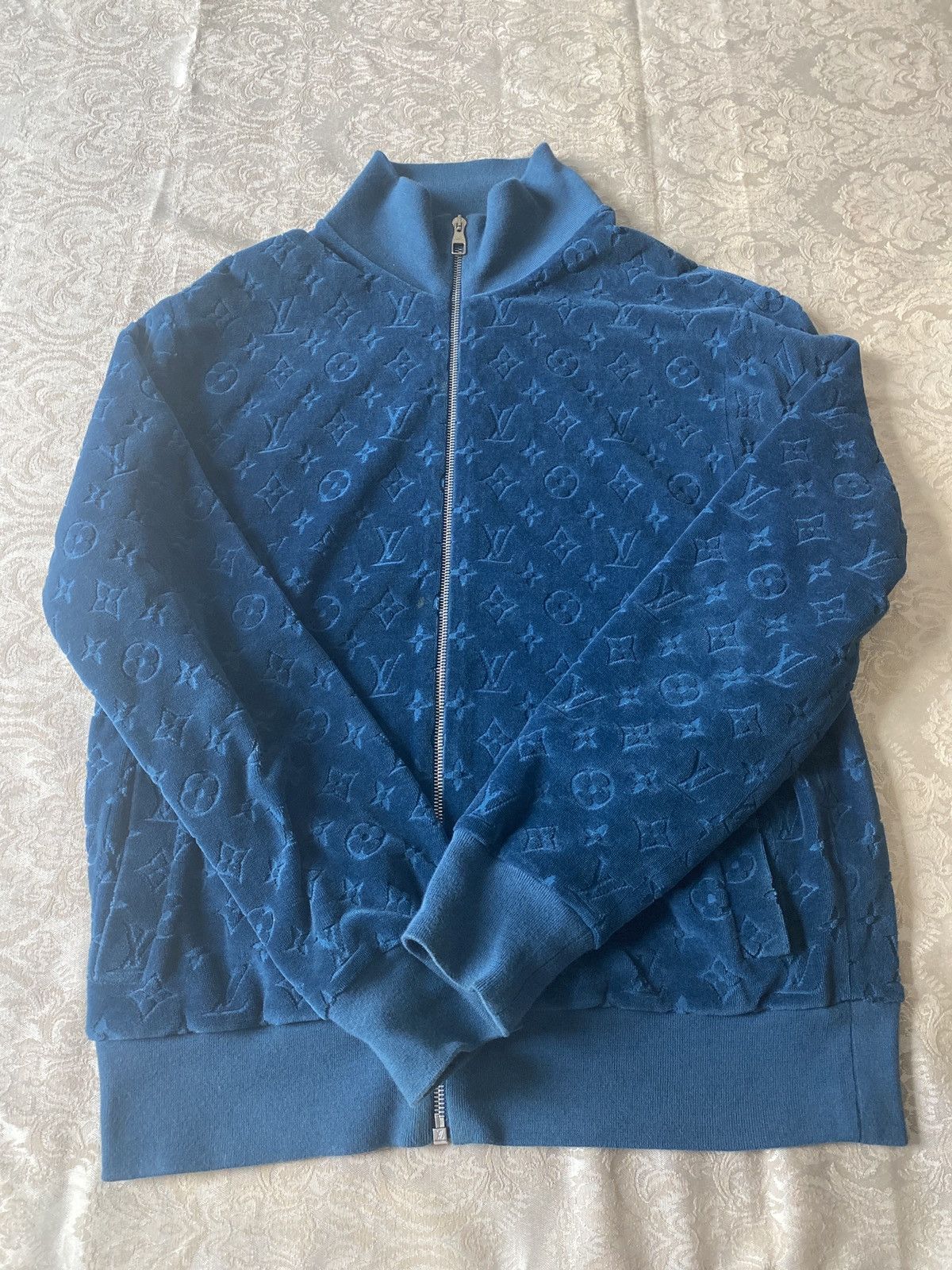 Louis Vuitton Monogram velour jacket, Grailed