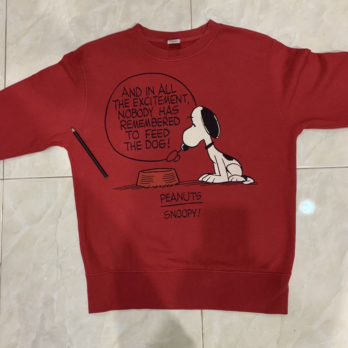Japanese Brand × Peanuts × Vintage PEANUTS SNOOPY Sweatshirt Size S Fit M Size US M / EU 48-50 / 2 - 8 Thumbnail