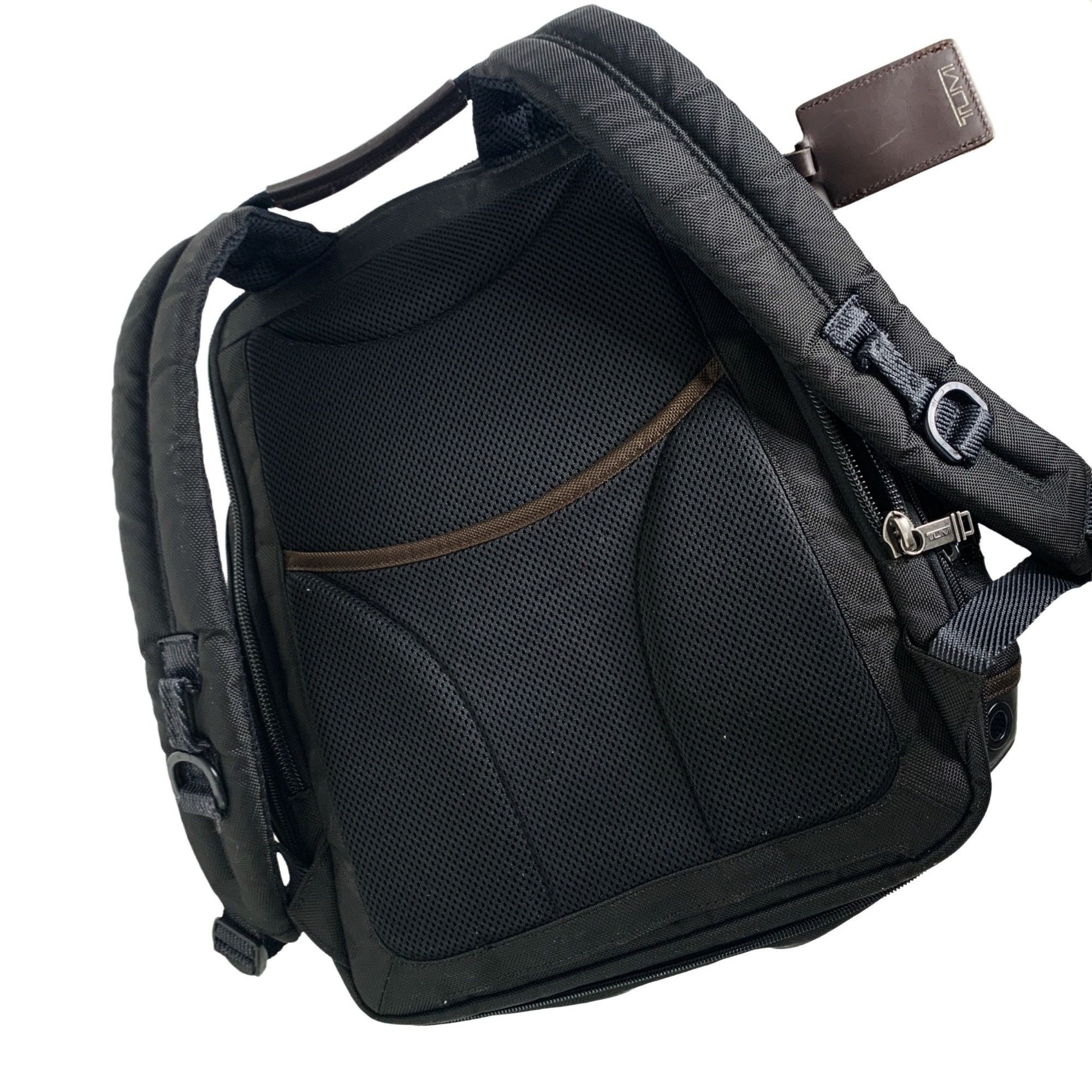 Tumi TUMI Leather Ballistic Nylon Alpha 3 Cargo Zipper Backpack Grailed