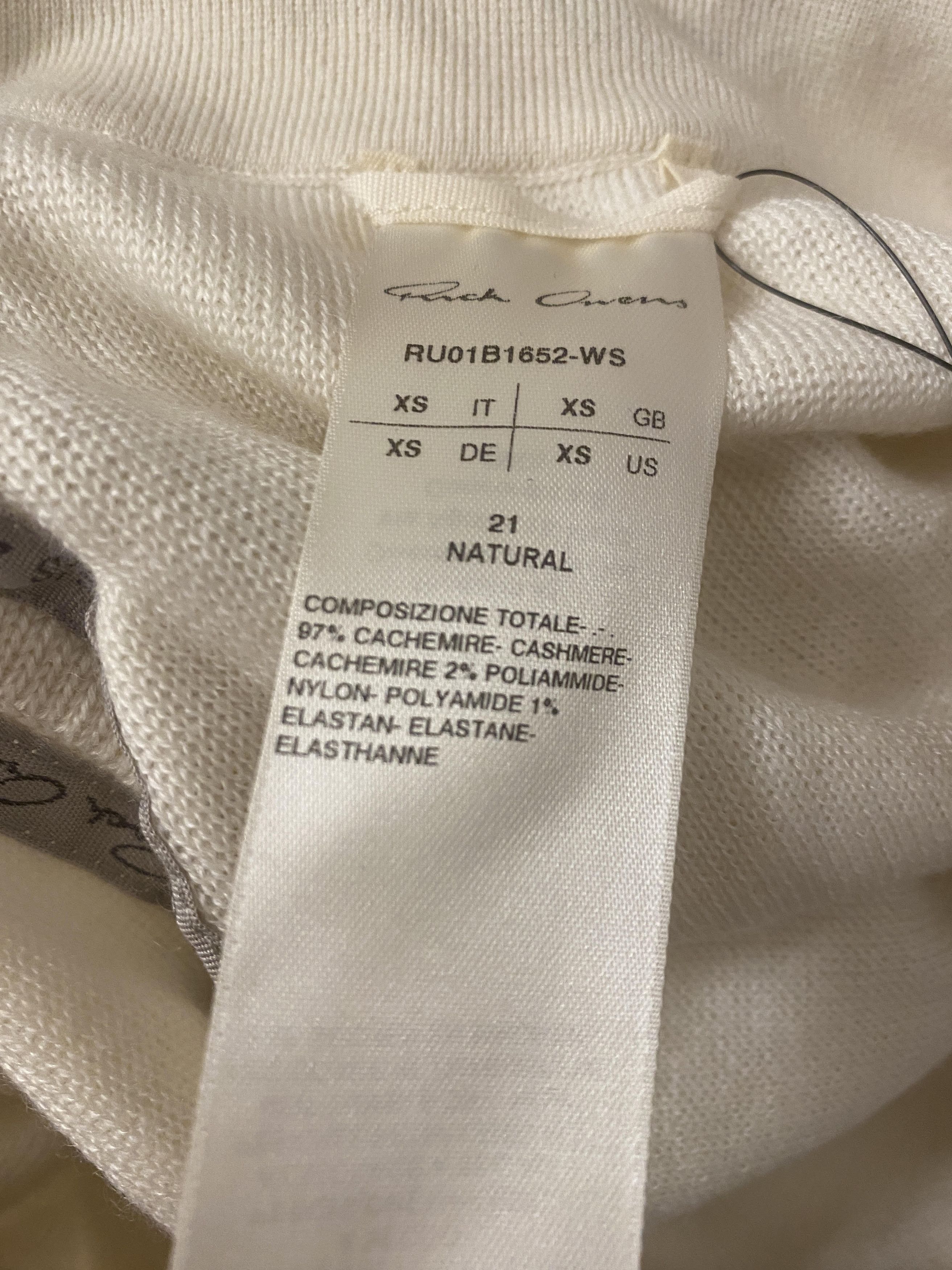 Rick Owens rick owens fogchine s/s21 cashmere shorts SLIT- cream Size US 28 / EU 44 - 8 Thumbnail
