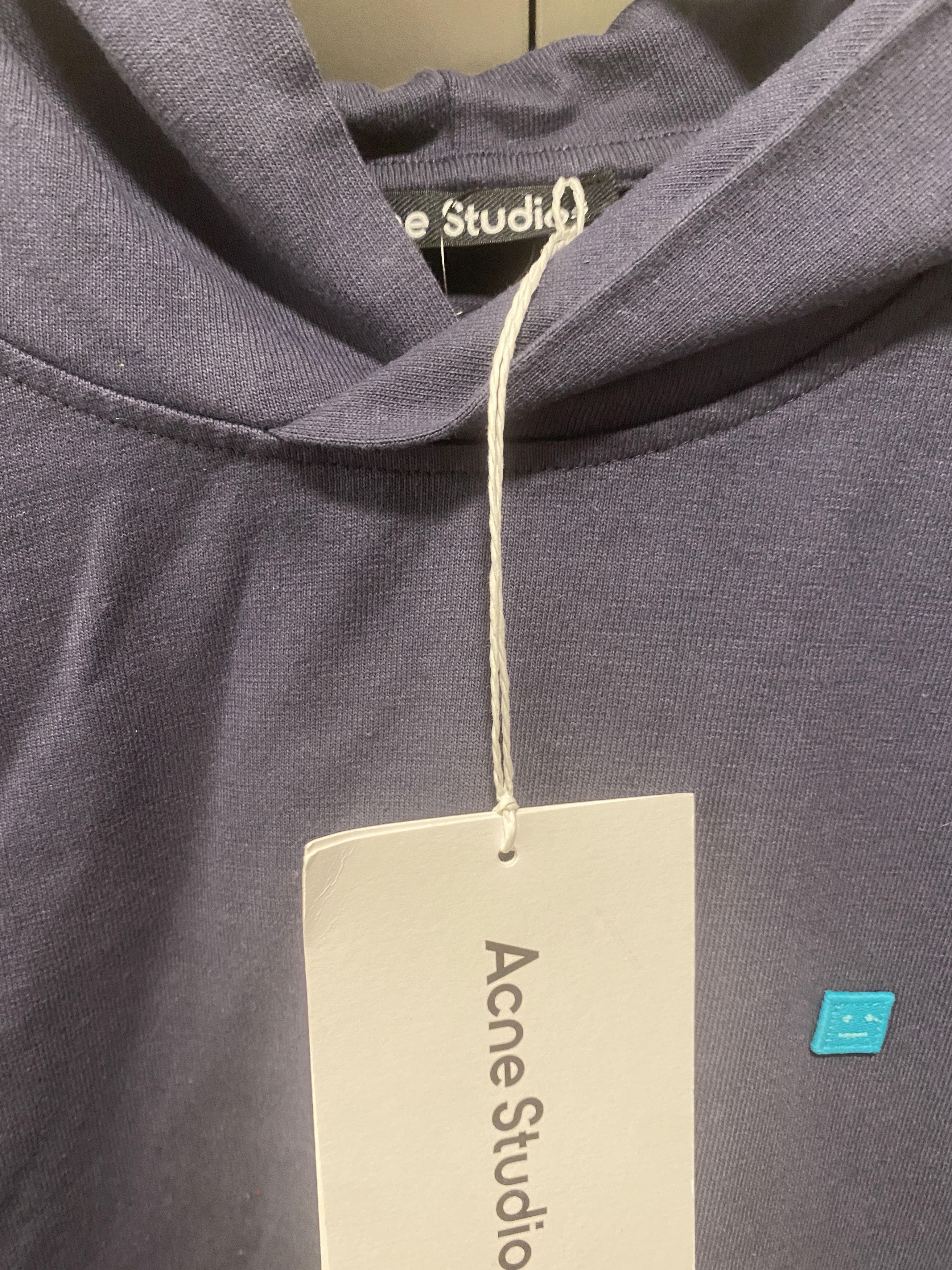 Acne Studios acne studio hooded t-shirt - navy faded indigo Size US S / EU 44-46 / 1 - 7 Thumbnail