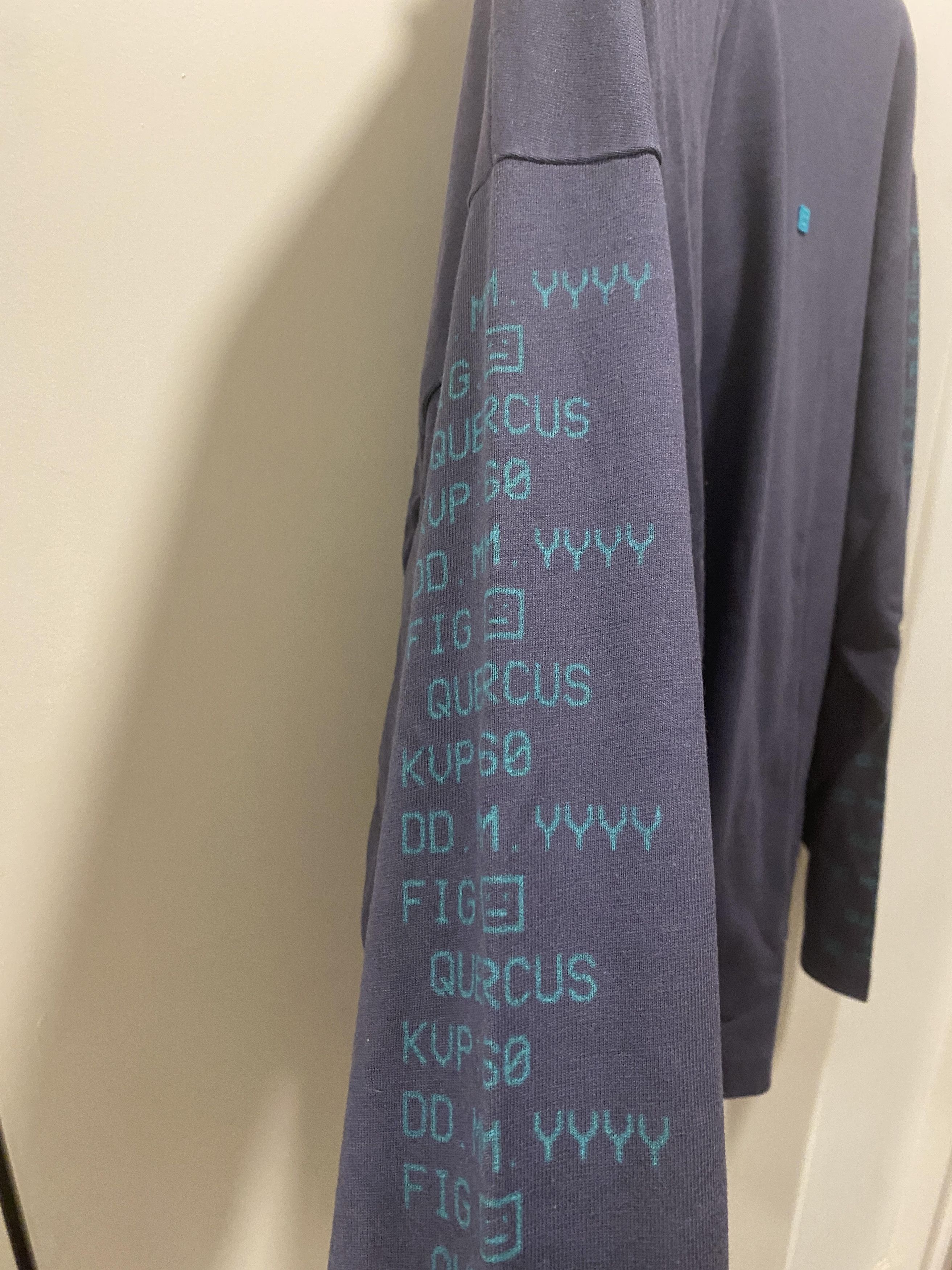 Acne Studios acne studio hooded t-shirt - navy faded indigo Size US S / EU 44-46 / 1 - 8 Thumbnail
