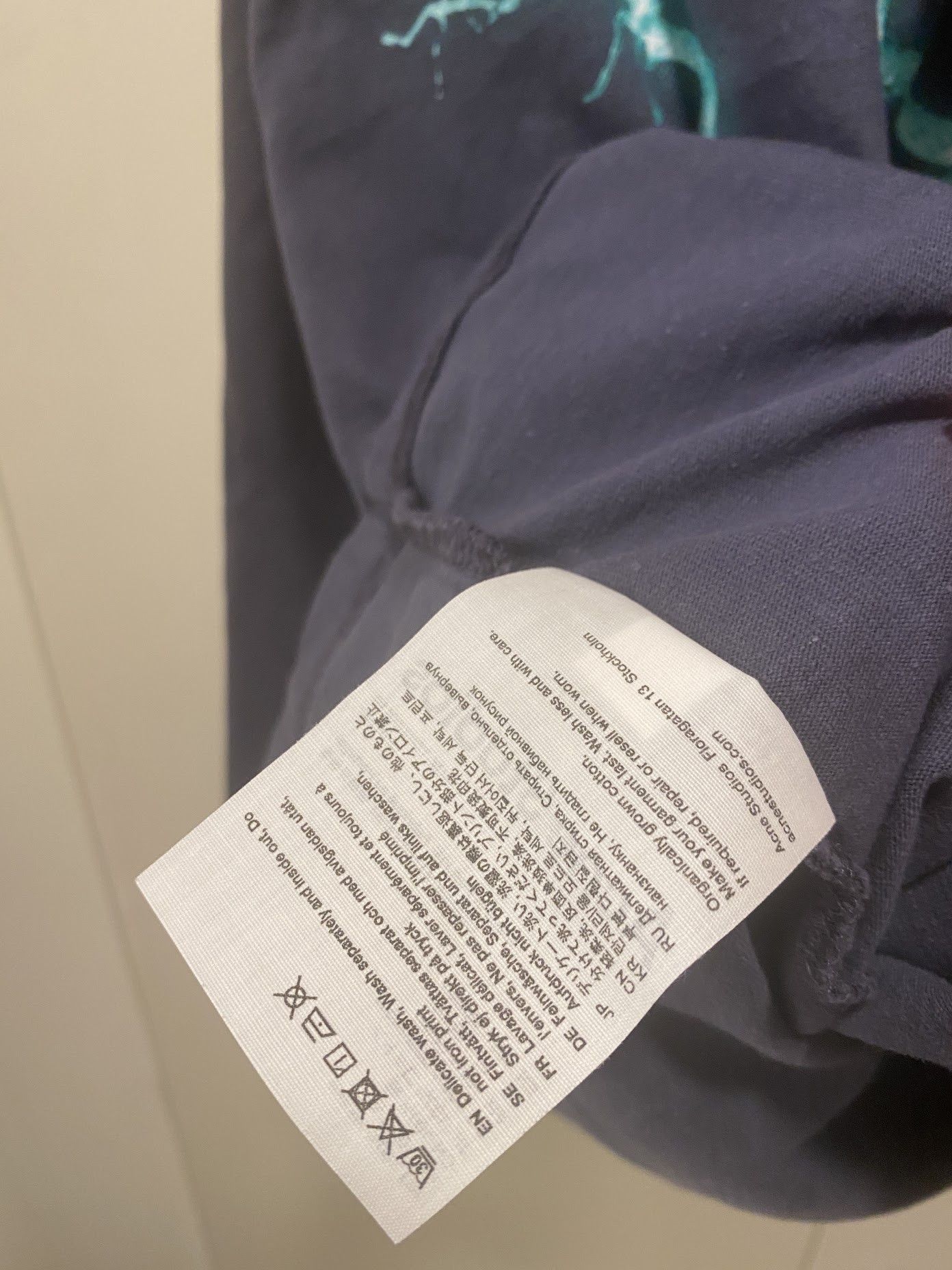 Acne Studios acne studio hooded t-shirt - navy faded indigo Size US S / EU 44-46 / 1 - 4 Thumbnail