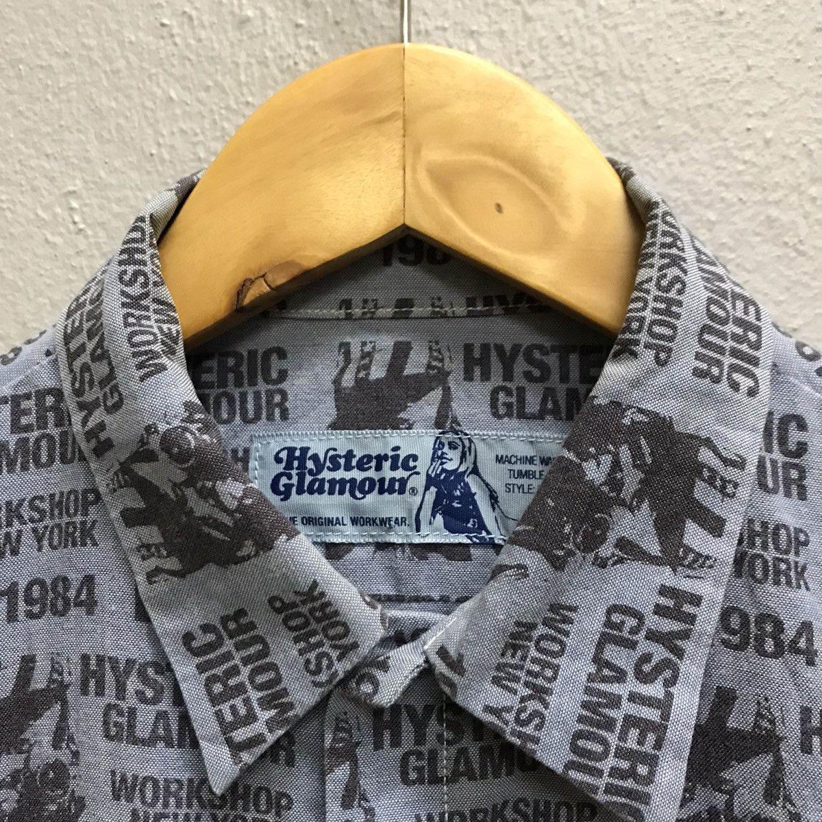 Hysteric Glamour Vintage Hyteric Glamour Alloverpirnt Button Up Shirt Size US S / EU 44-46 / 1 - 6 Thumbnail