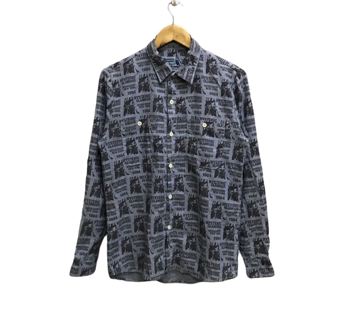 Vintage Hyteric Glamour Alloverpirnt Button Up Shirt