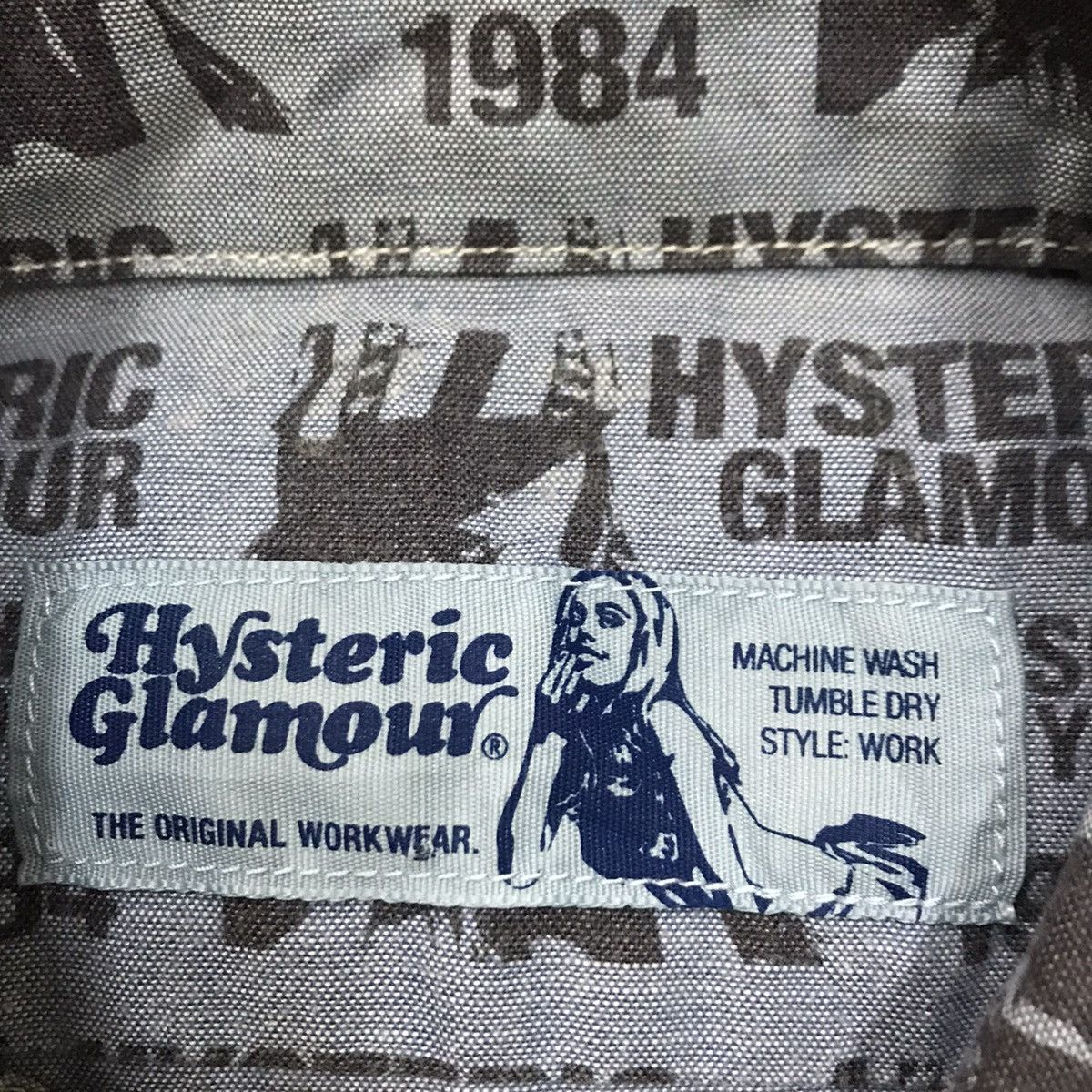 Hysteric Glamour Vintage Hyteric Glamour Alloverpirnt Button Up Shirt Size US S / EU 44-46 / 1 - 11 Thumbnail