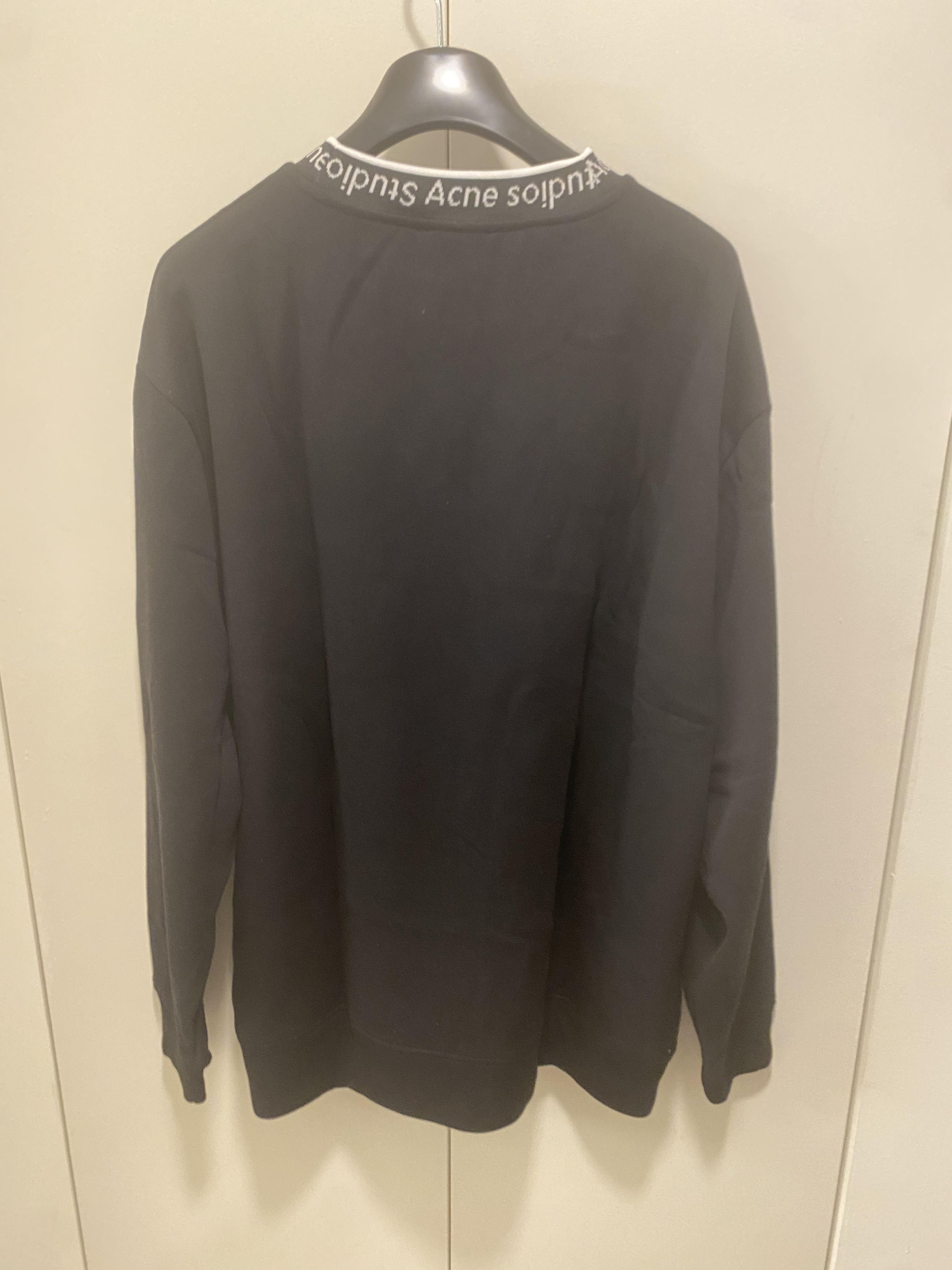 Acne Studios acne studio crew logo sweatshirt black Size US L / EU 52-54 / 3 - 3 Thumbnail