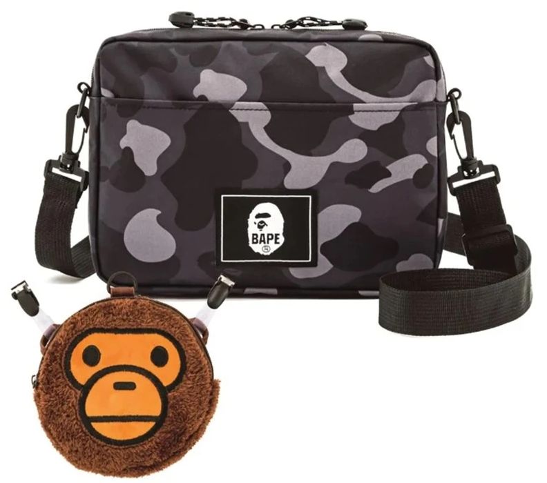 Bape BAPE Baby Milo Black Camo Pouch Book | Grailed