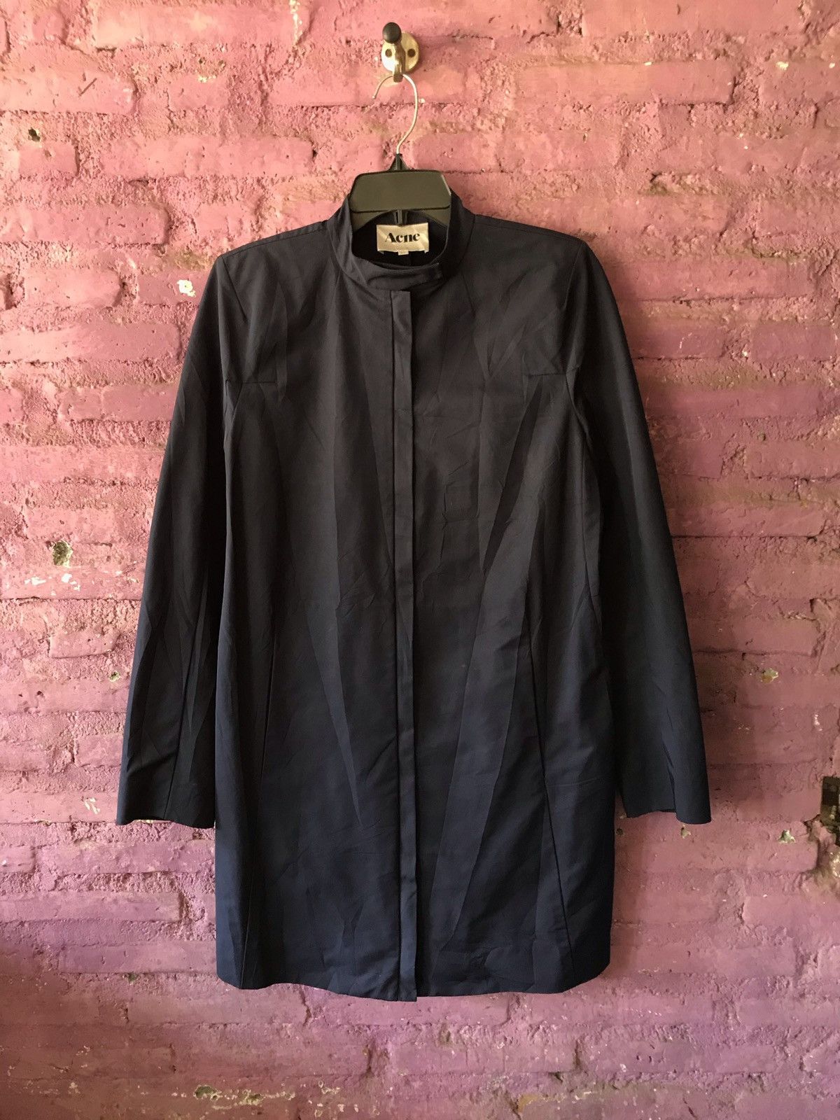 Acne Studios × Vintage ACNE STUDIOS BERGMAN AW 2009 POLYSTER OVERSIZE COAT Size XS / US 0-2 / IT 36-38 - 3 Thumbnail