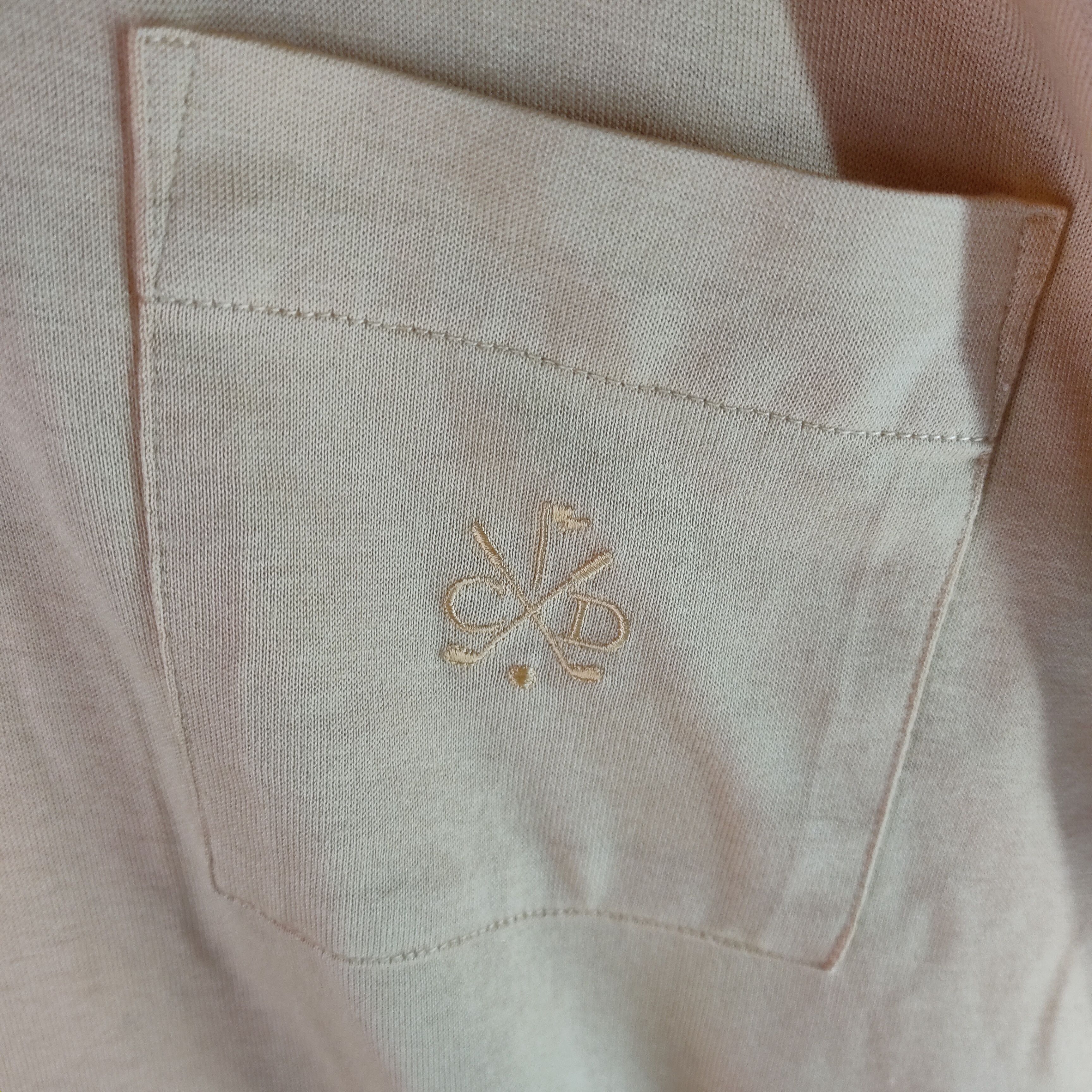 CHRISTIAN DIOR Long Sleeve Single Pocket Polo Shirt