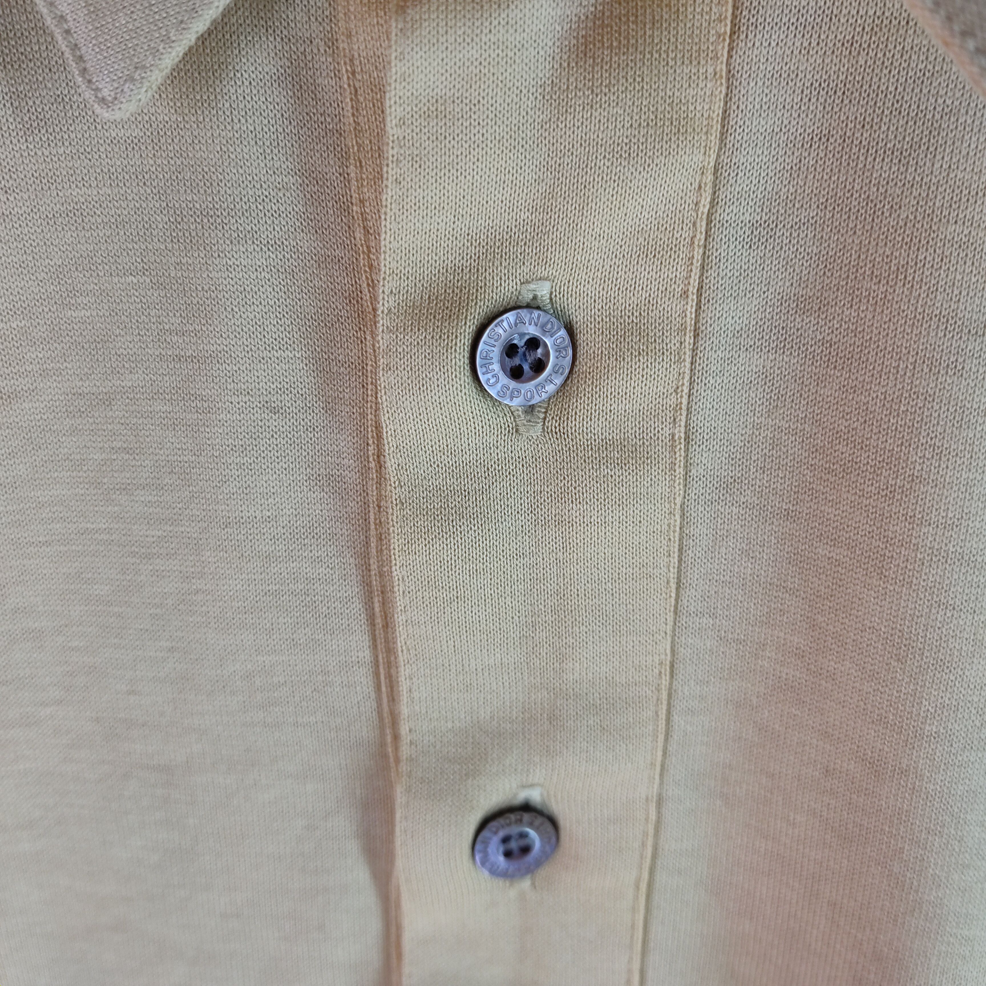 CHRISTIAN DIOR Long Sleeve Single Pocket Polo Shirt
