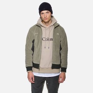 Kith KITH x Columbia Sportswear Core Fleece Jacket Stone Green Grailed