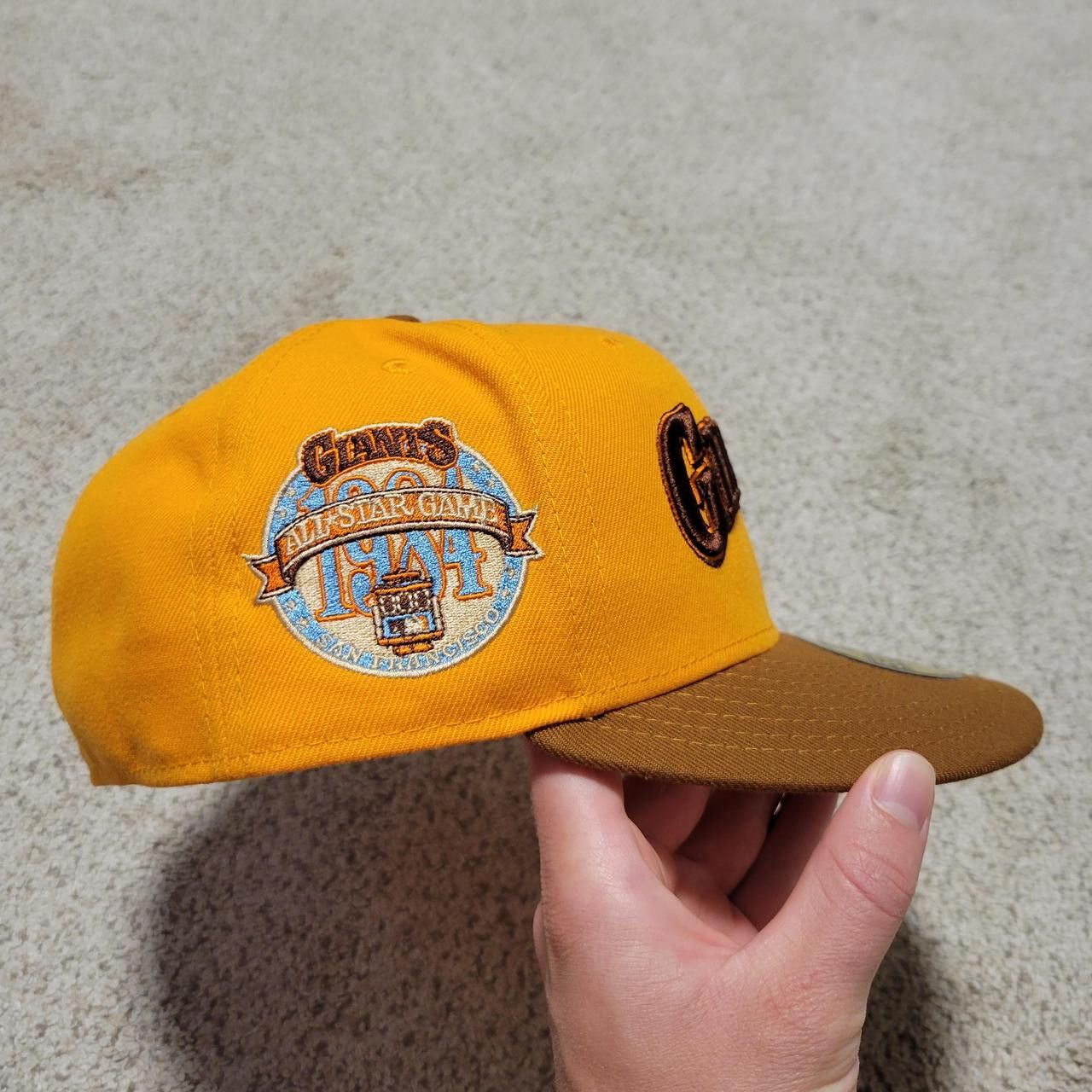 MLB × New Era New Era 59Fifty San Francisco Giants Curved Fitted Hat 7 3/4 Size ONE SIZE - 2 Thumbnail