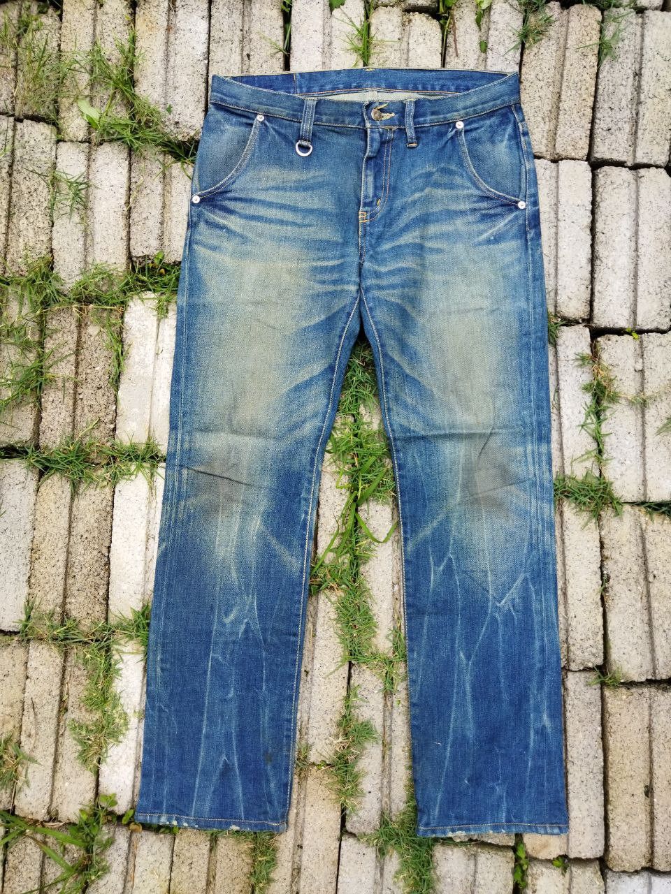 image of Distressed Denim x Sophnet Japan Distressed Jeans in Blue Distressed, Men's (Size 32)