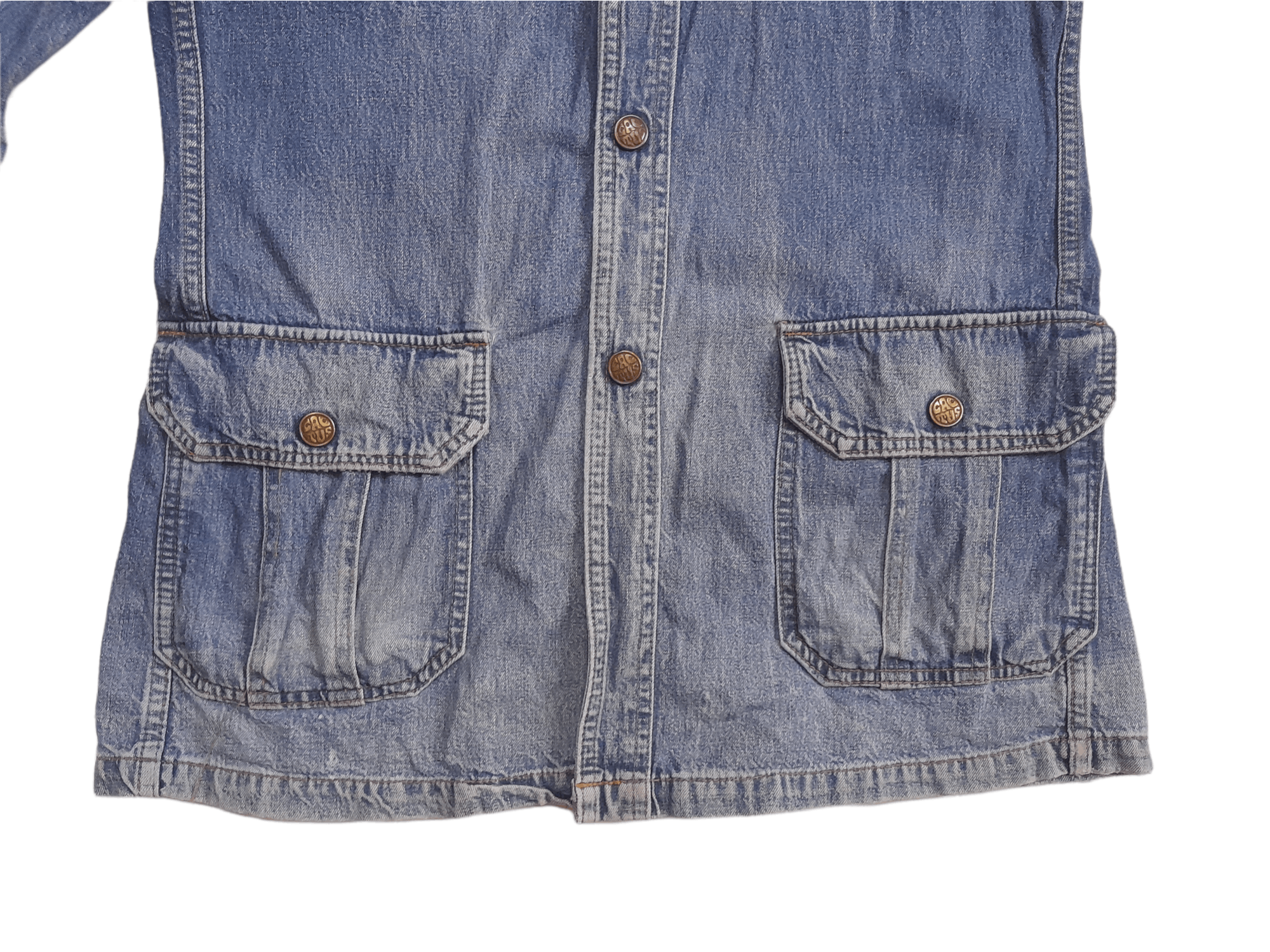 Travis Scott × Vintage 80s Cactus Denim Jacket (E379) Size US S / EU 44-46 / 1 - 3 Thumbnail