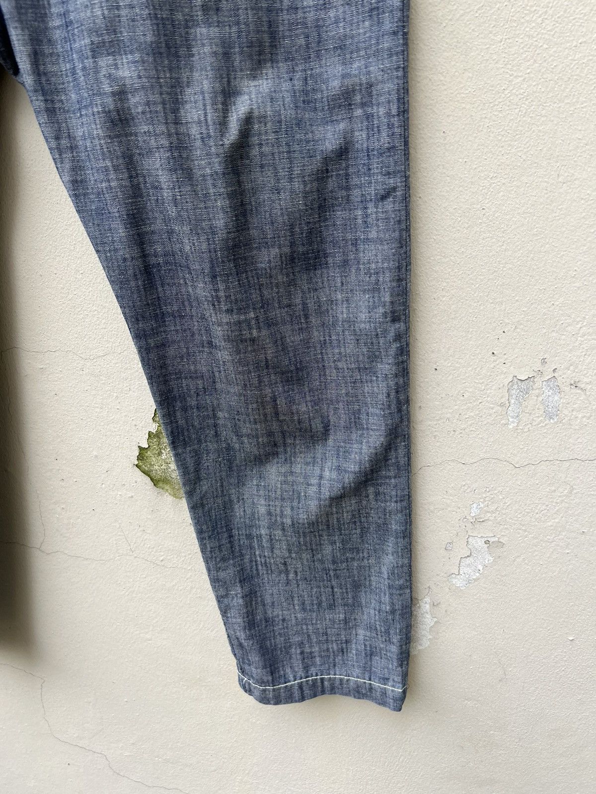 Issey Miyake Mercibeaucoup Miyake Drop Crotch Chambray Work Trouser Size US 29 - 12 Thumbnail