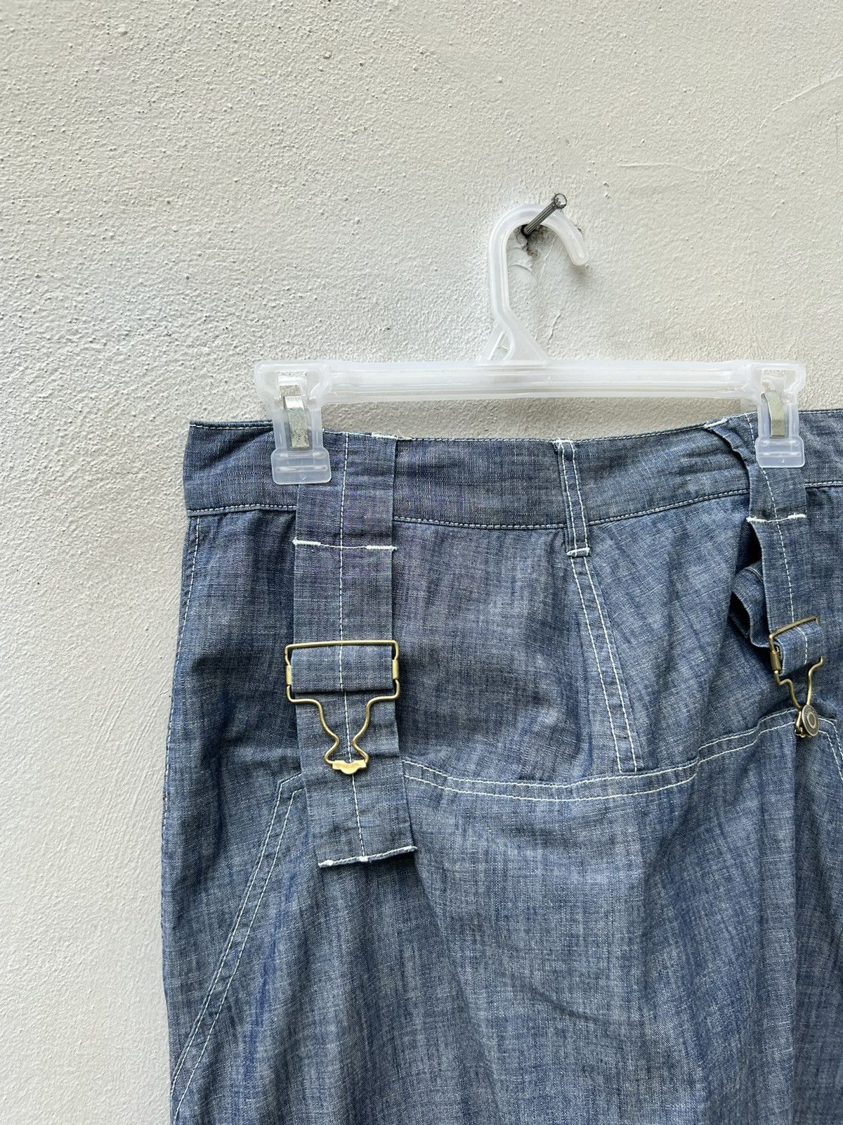Issey Miyake Mercibeaucoup Miyake Drop Crotch Chambray Work Trouser Size US 29 - 16 Thumbnail
