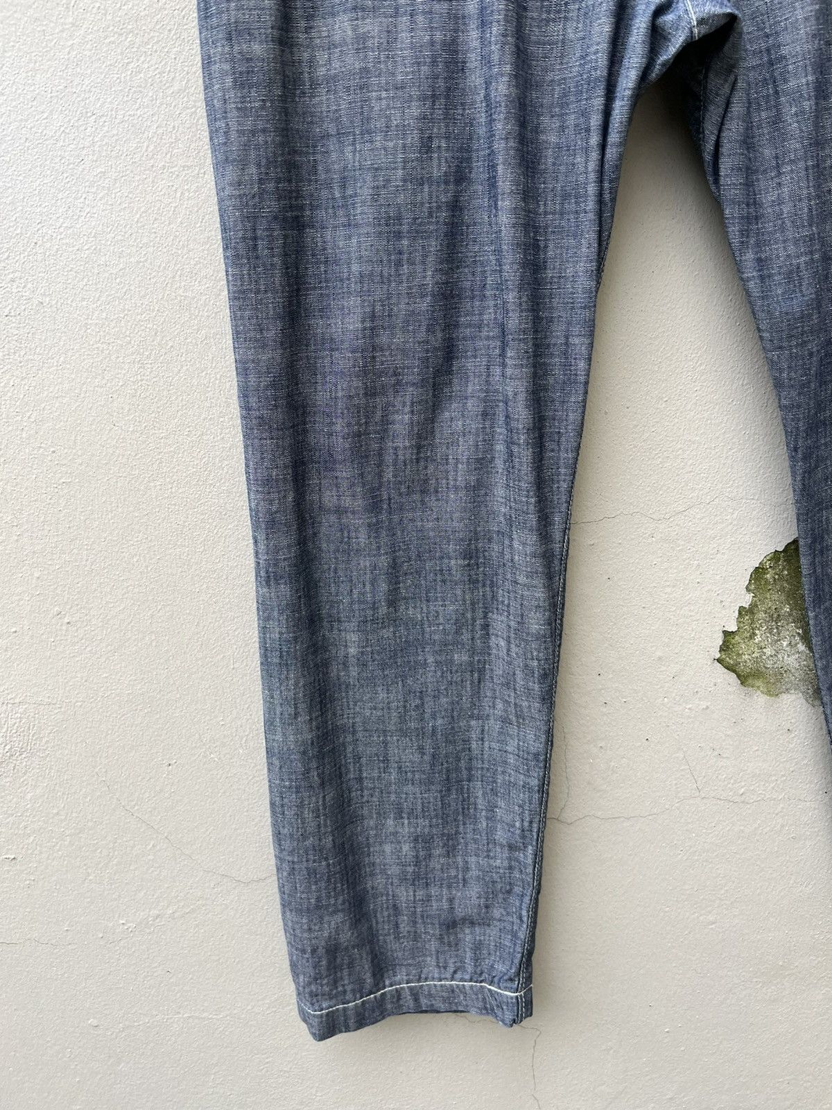 Issey Miyake Mercibeaucoup Miyake Drop Crotch Chambray Work Trouser Size US 29 - 10 Thumbnail