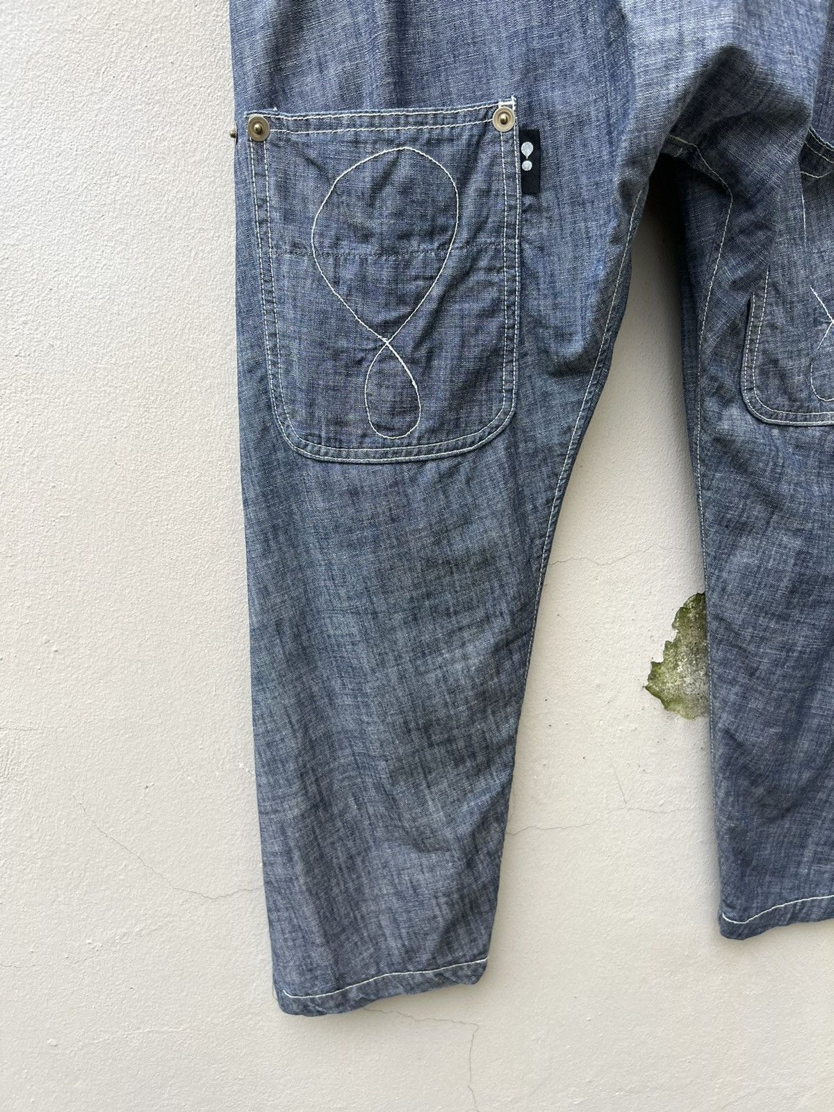 Issey Miyake Mercibeaucoup Miyake Drop Crotch Chambray Work Trouser Size US 29 - 17 Thumbnail