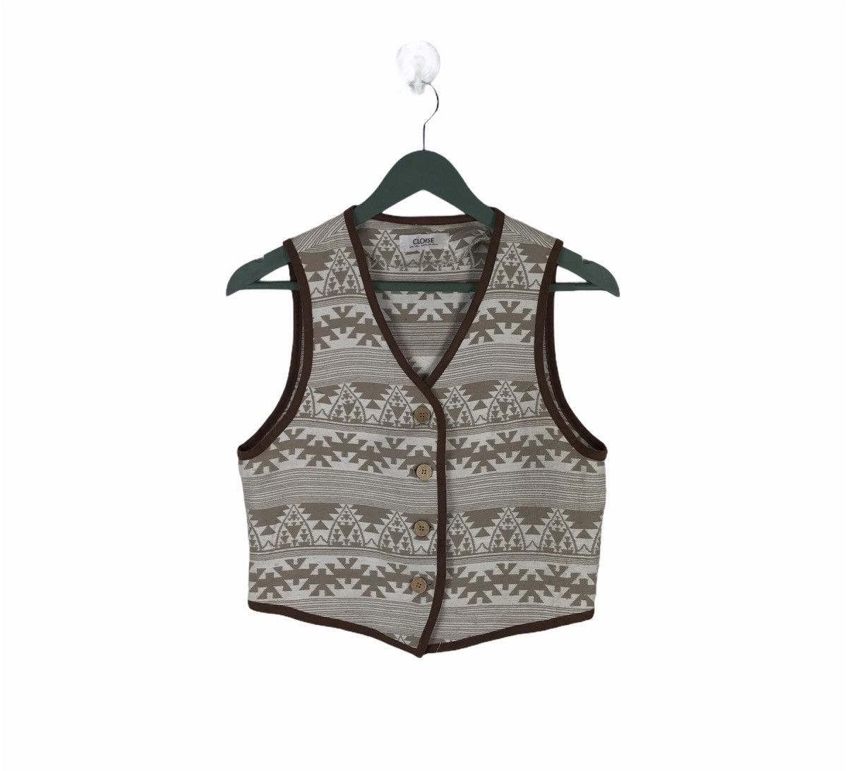 Vintage art ethnic vest navajo native japan made