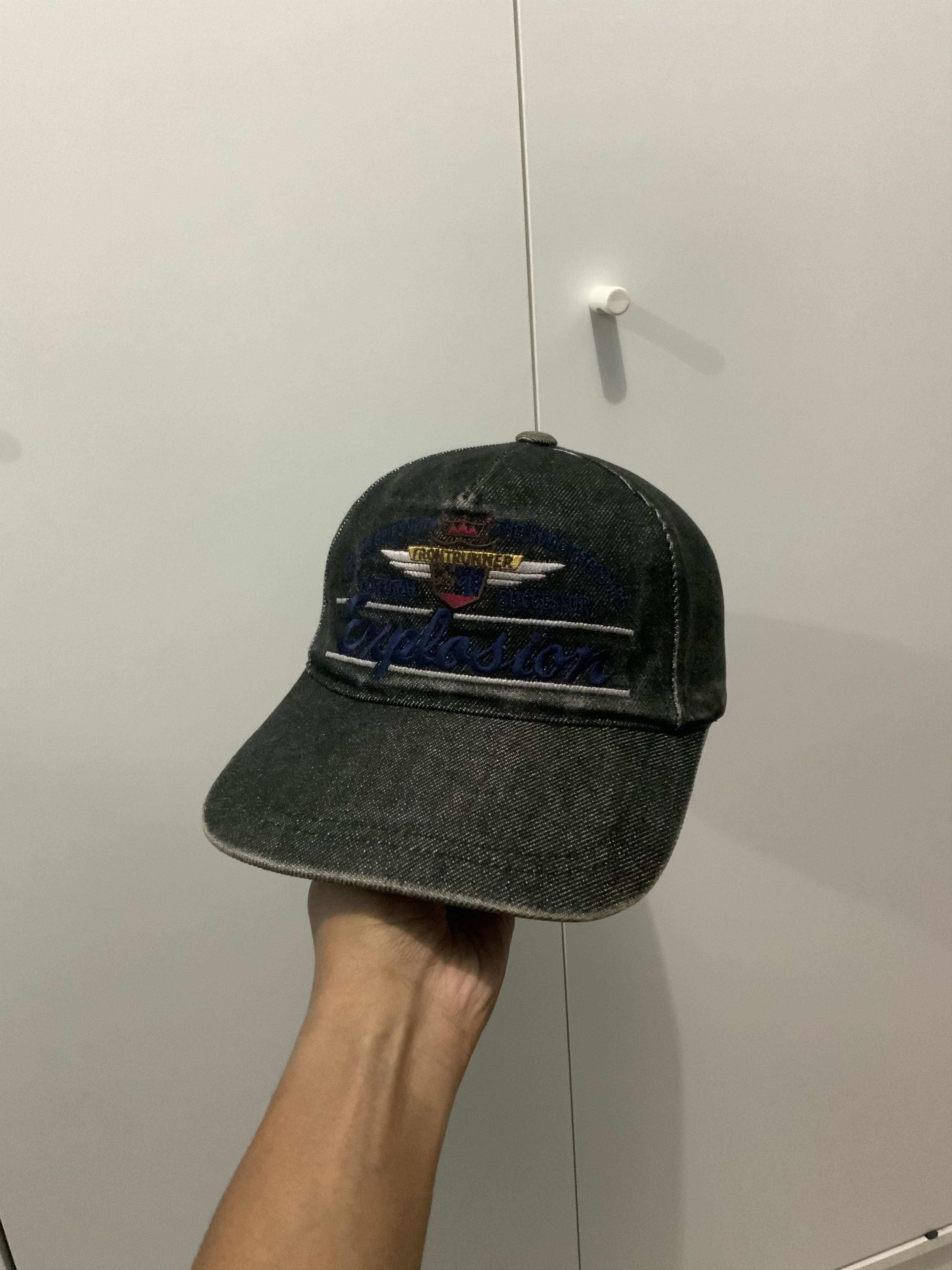 Denime Vintage Front Runner Explosion Denim Hat Size ONE SIZE - 2 Thumbnail