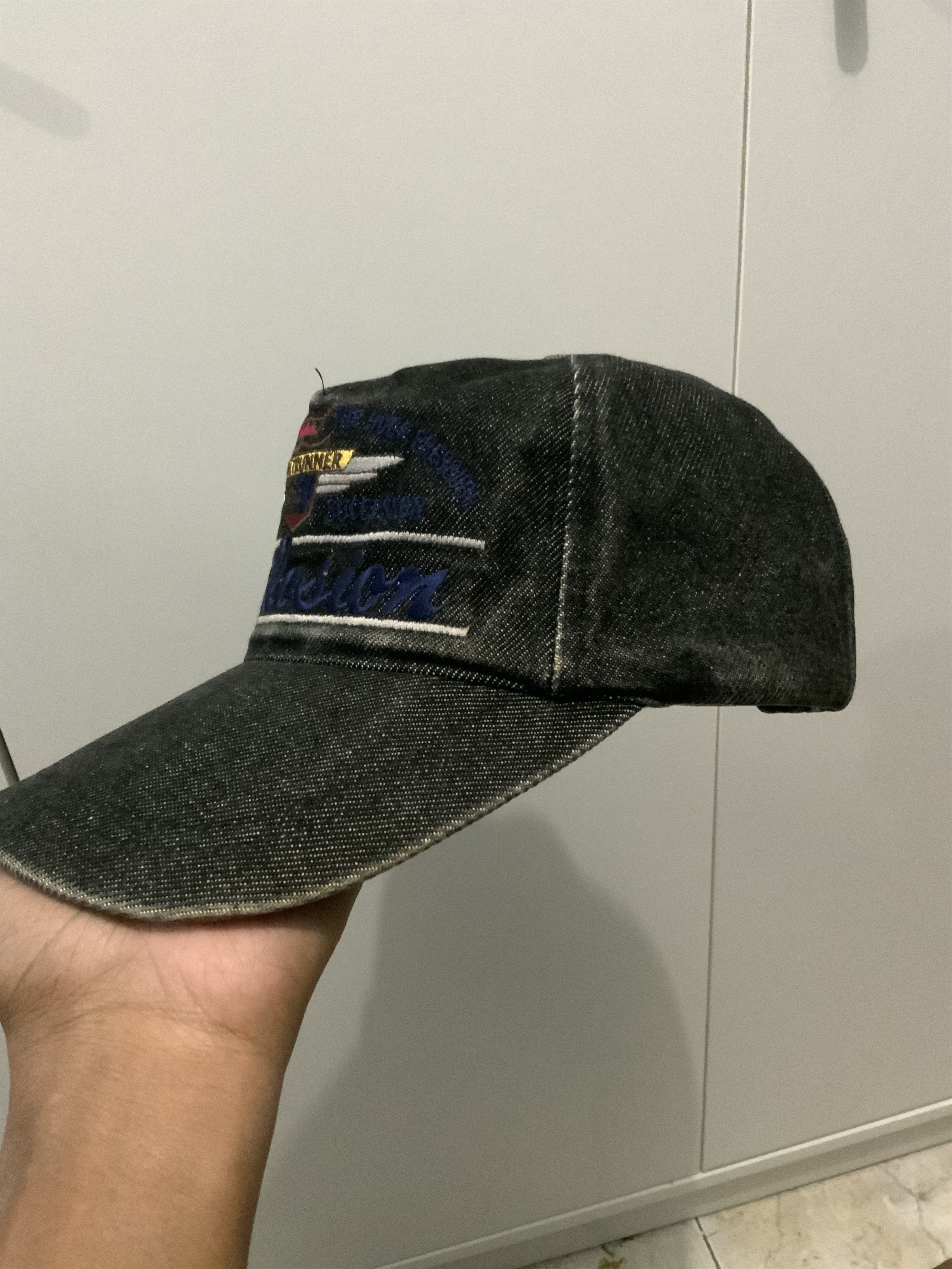 Denime Vintage Front Runner Explosion Denim Hat Size ONE SIZE - 14 Thumbnail