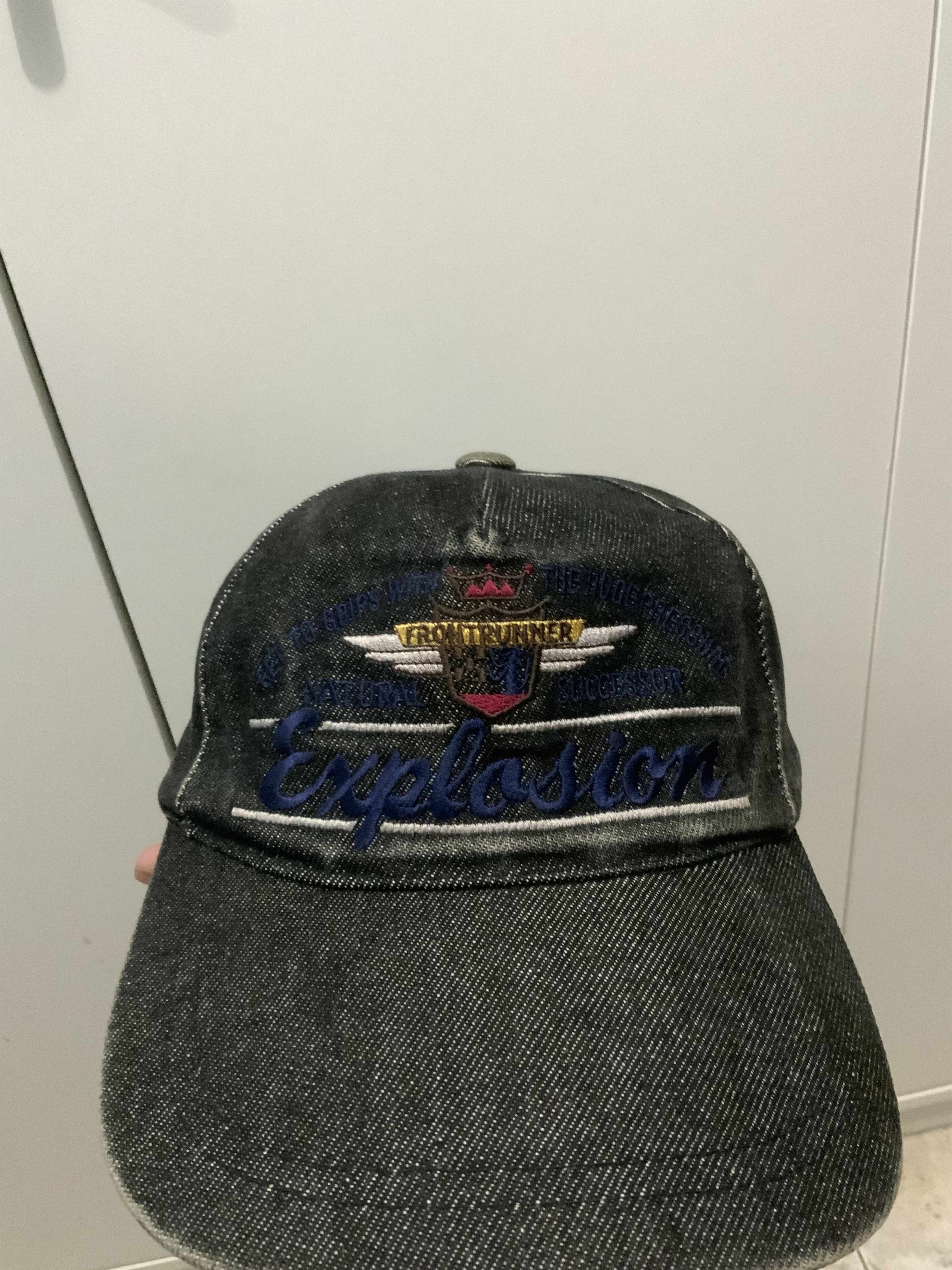 Denime Vintage Front Runner Explosion Denim Hat Size ONE SIZE - 13 Thumbnail