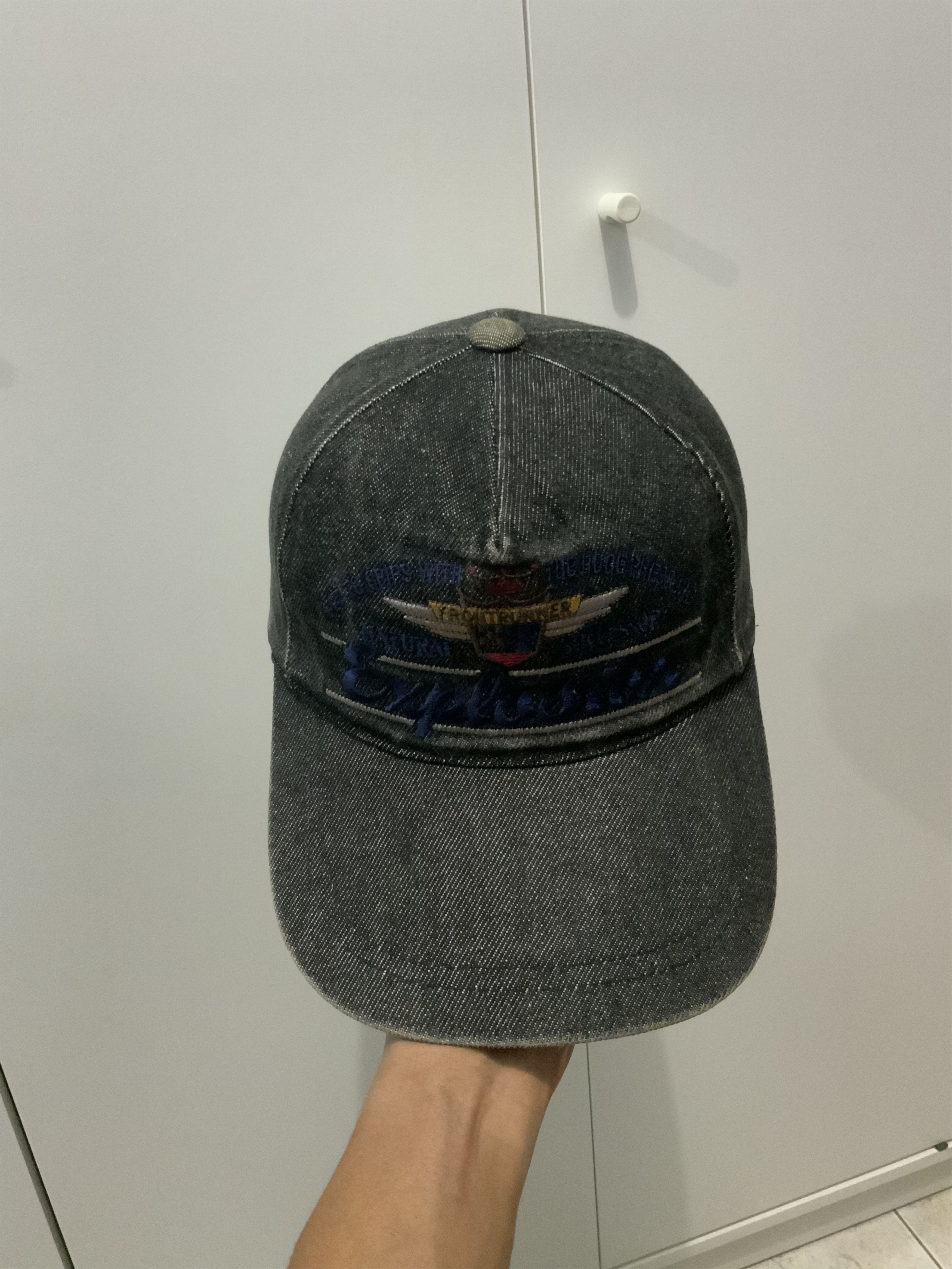 Denime Vintage Front Runner Explosion Denim Hat Size ONE SIZE - 6 Thumbnail