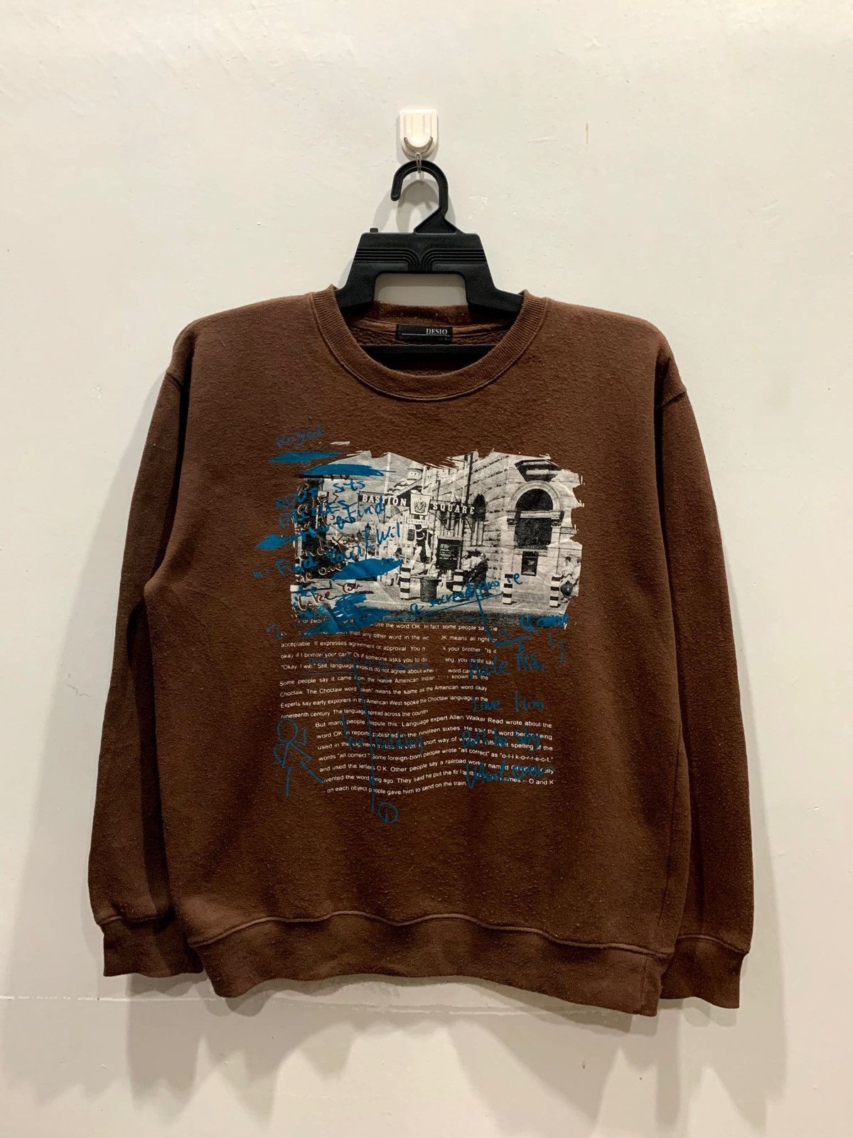 Japanese Brand × Vintage DESIO Sweatshirt BASTION SQUARE Design Size L Fit M Size US M / EU 48-50 / 2 - 1 Thumbnail
