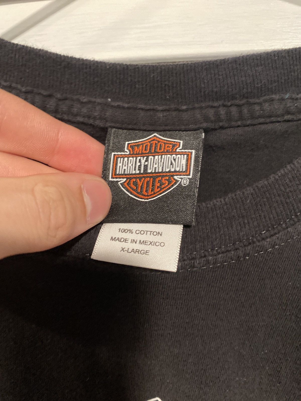 Harley Davidson × Vintage Vintage Black Classic Logo Harley Davidson Tee Size US XL / EU 56 / 4 - 5 Thumbnail
